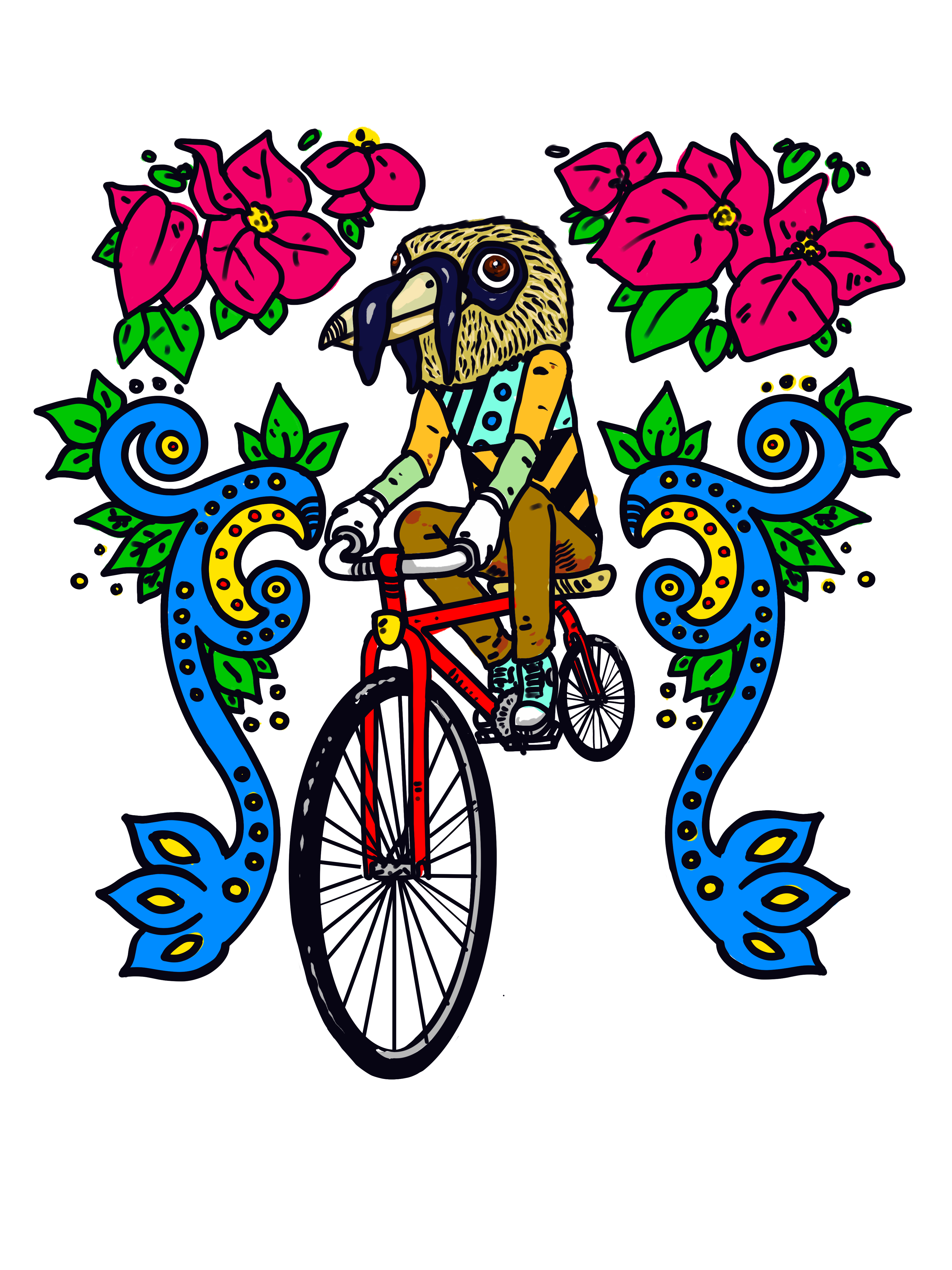 Artist Series: Bell Bird Cyclist