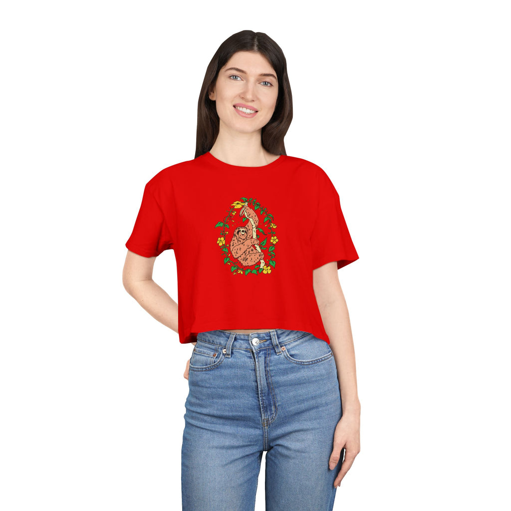 Sloth Women's Crop Tee