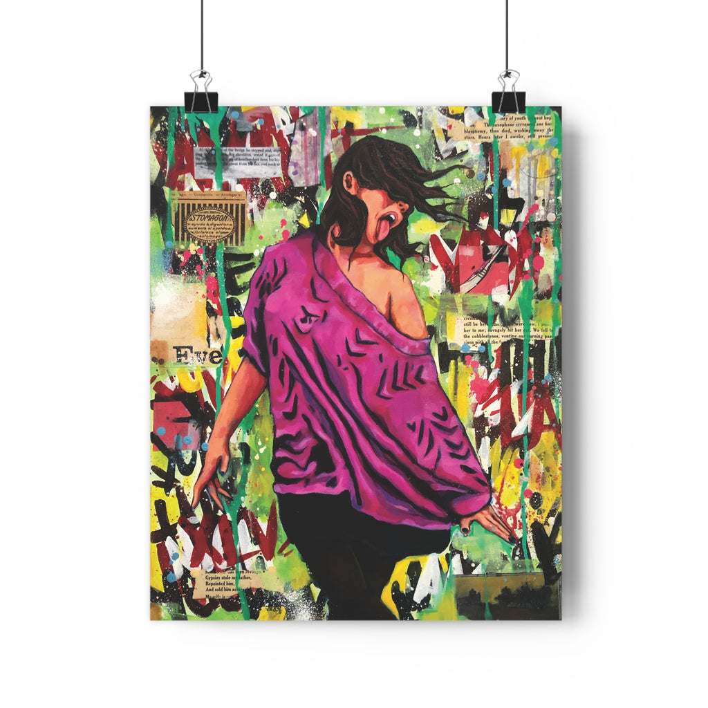 Graffiti Girl Giclée Art Print