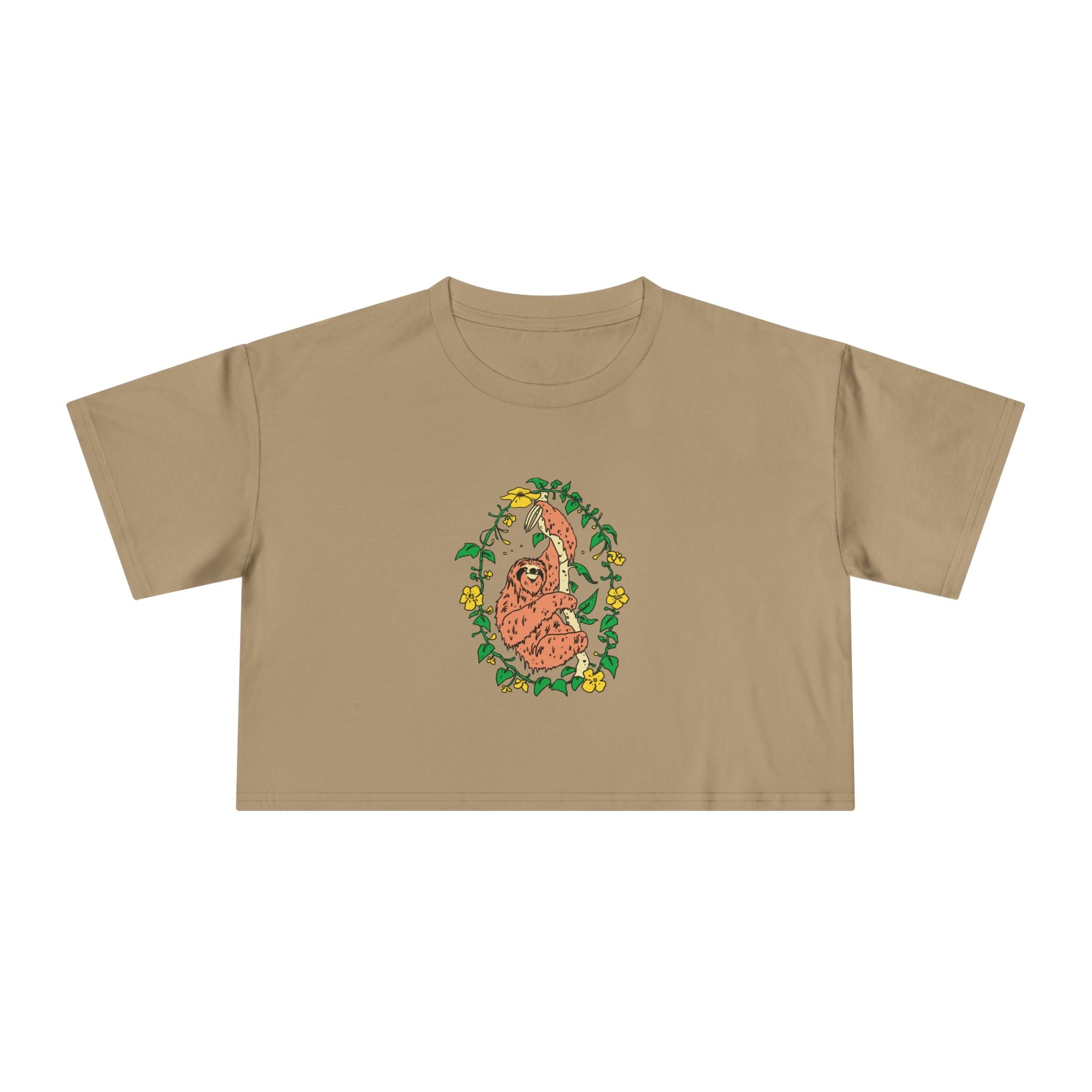 Sloth Women's Crop Tee