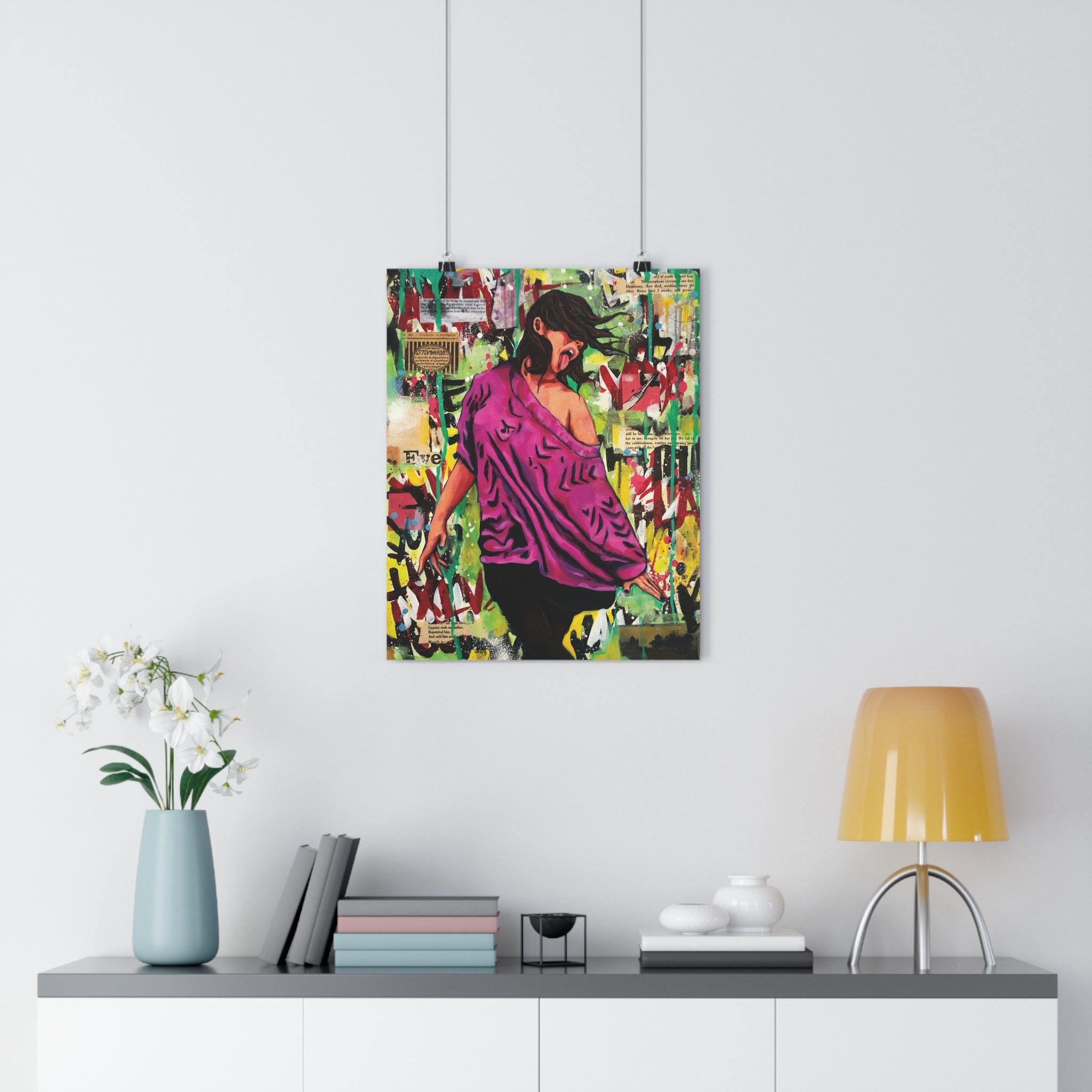 Graffiti Girl Giclée Art Print