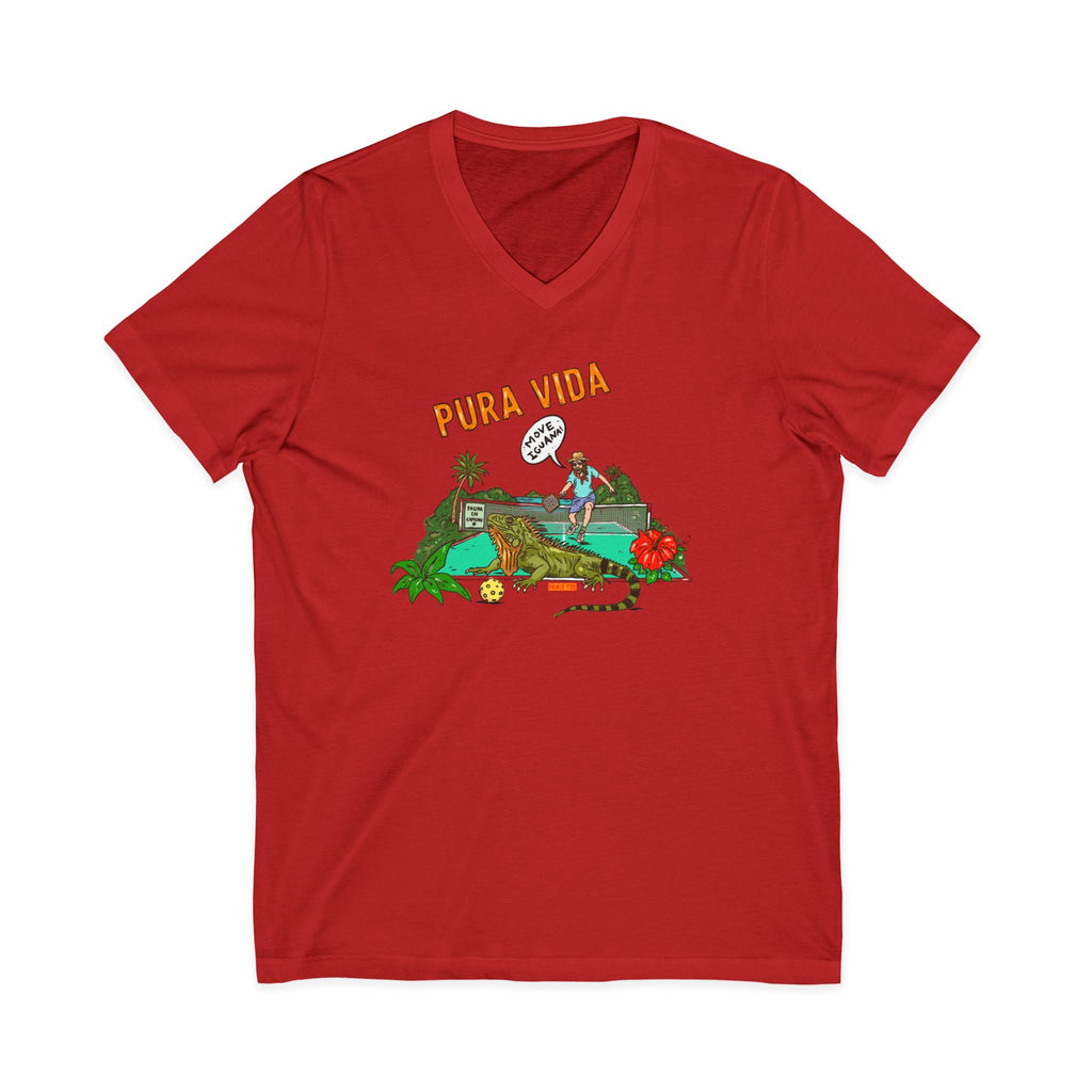 Iguana Pickleball Unisex V-Neck Tee