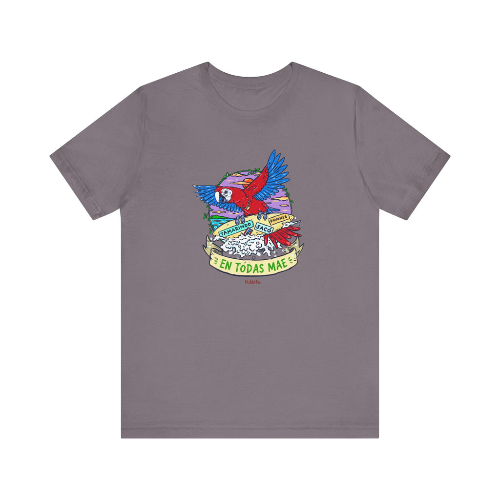 Macaw En Todas Mae Unisex Crew Neck Tee