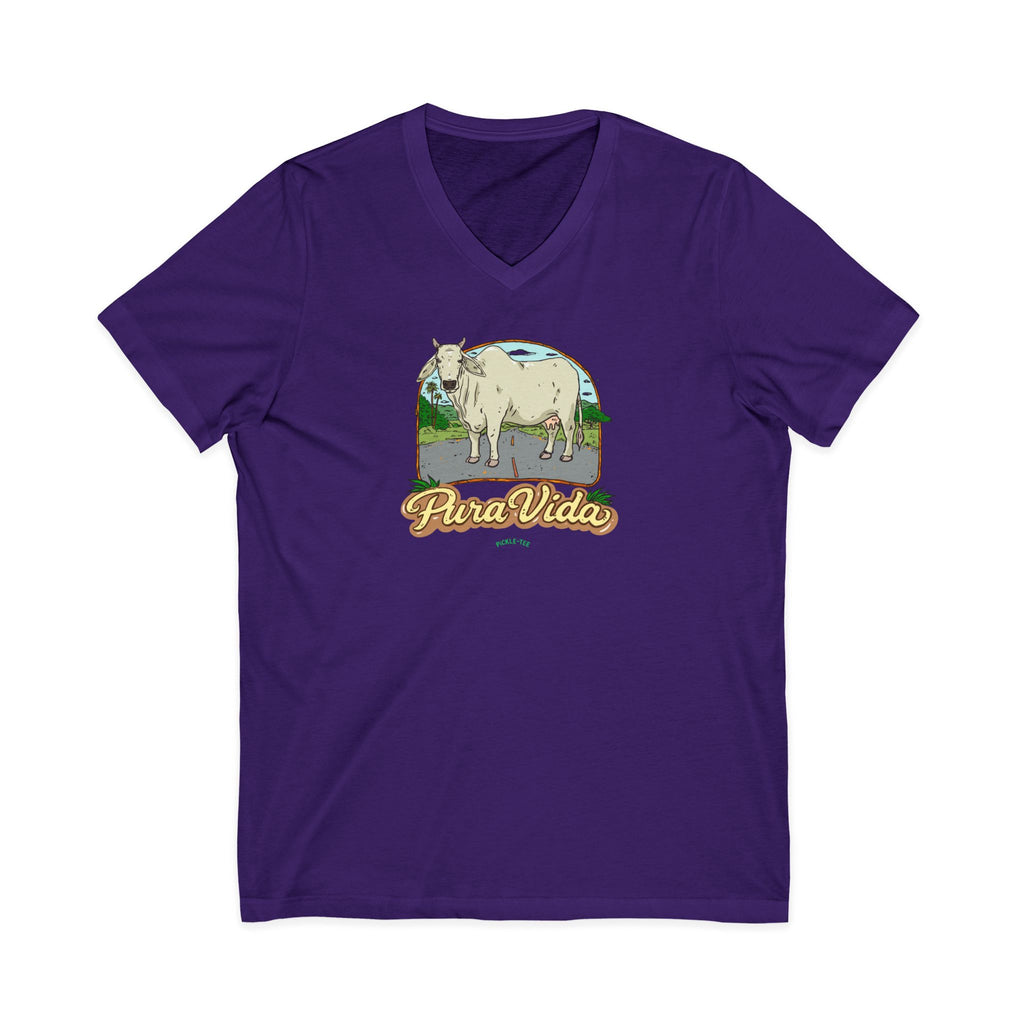Unisex Jersey Short Sleeve V-Neck Tee
