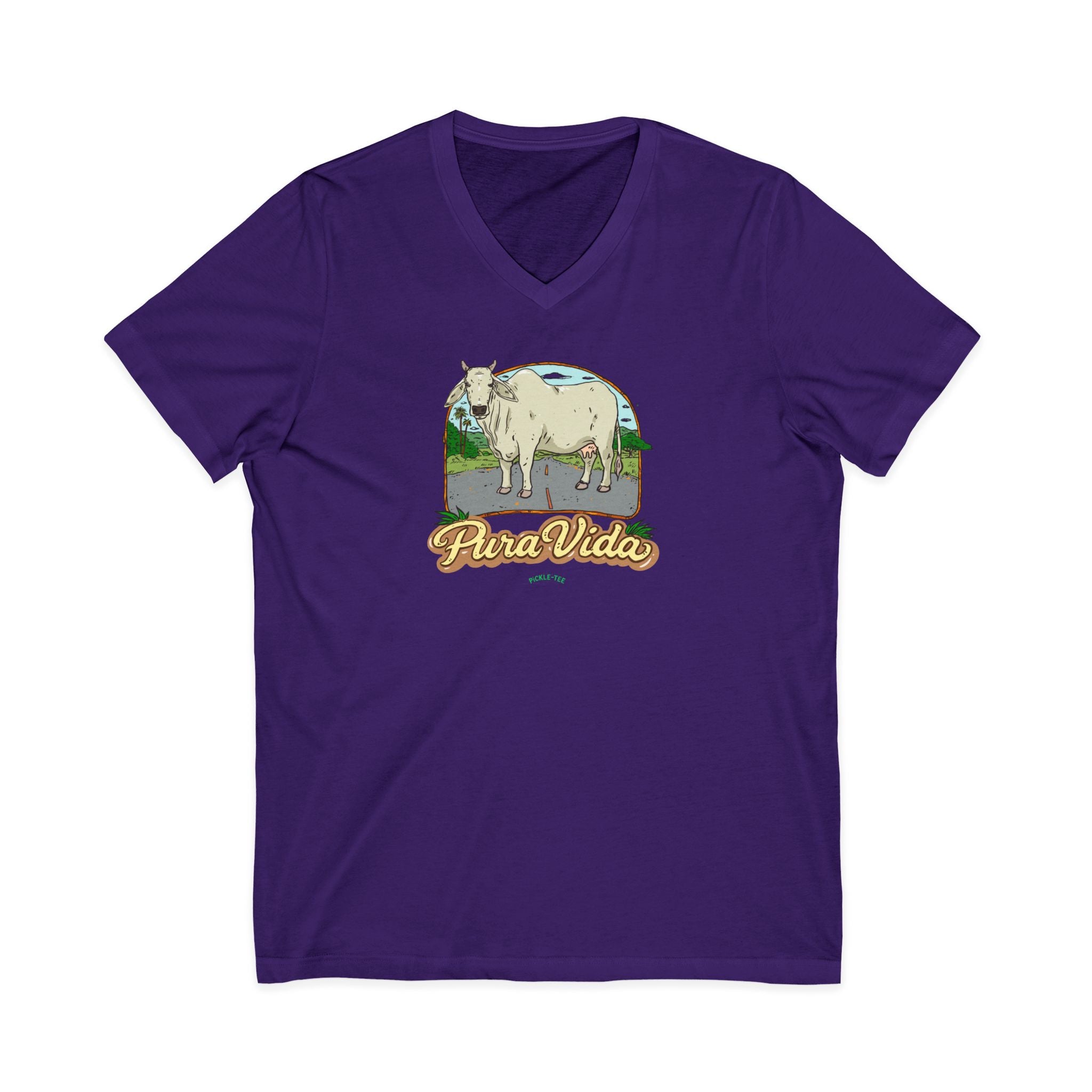 Unisex Jersey Short Sleeve V-Neck Tee