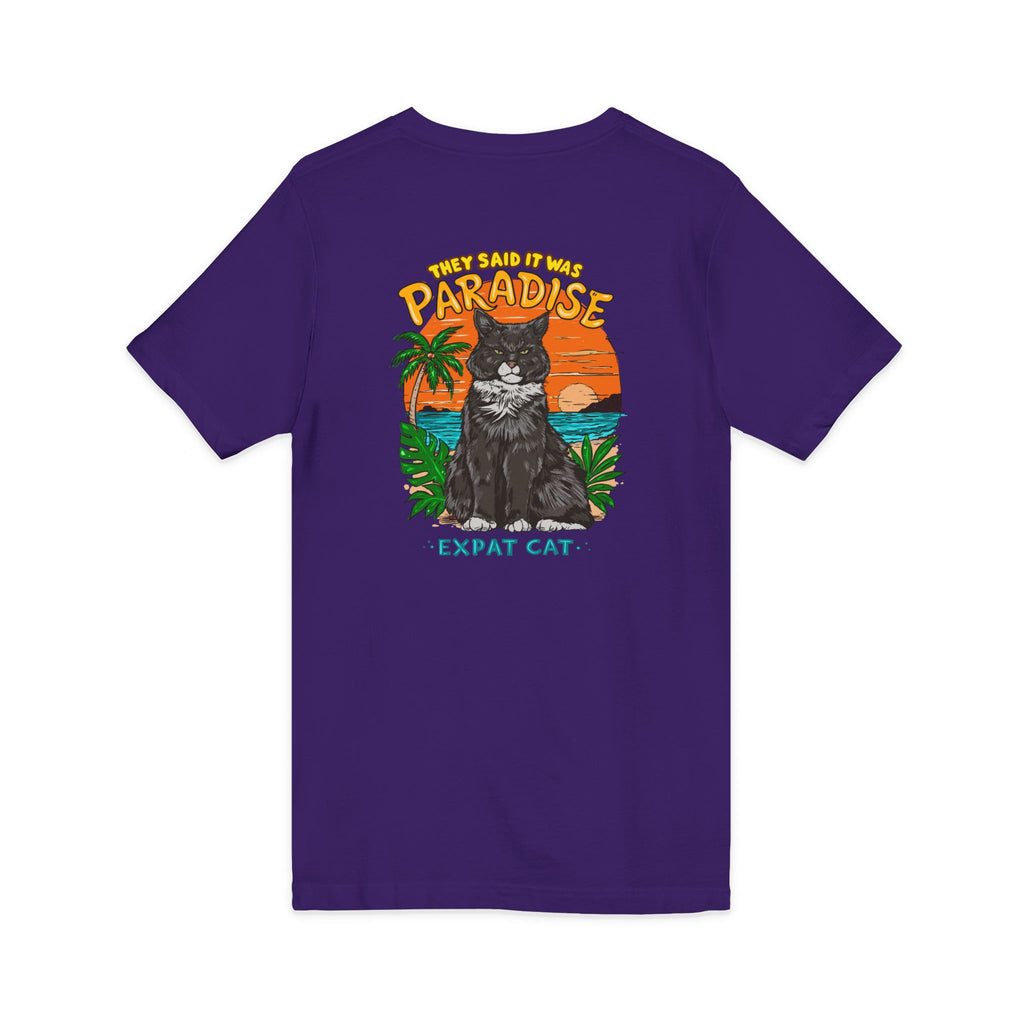 Expat Cat Unisex V-Neck Tee
