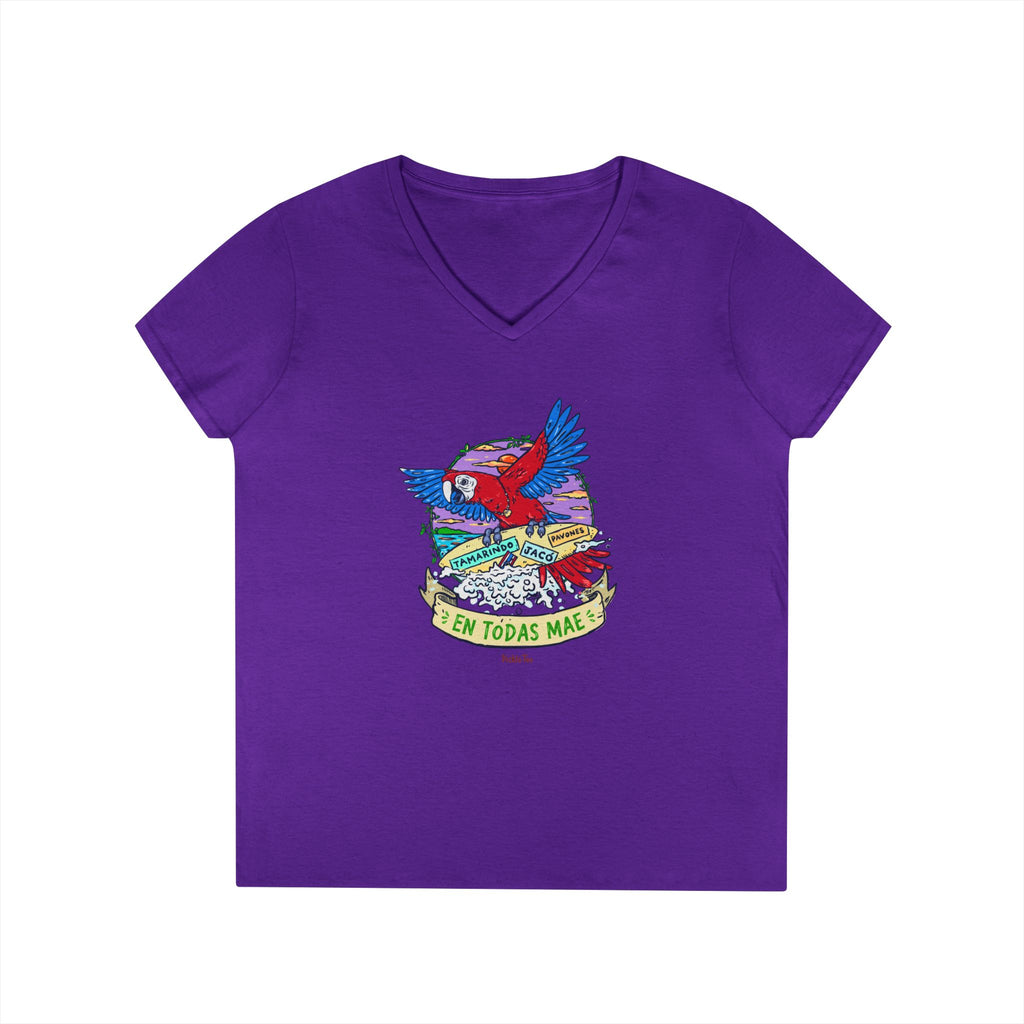 Macaw Ladies' V-Neck Tee