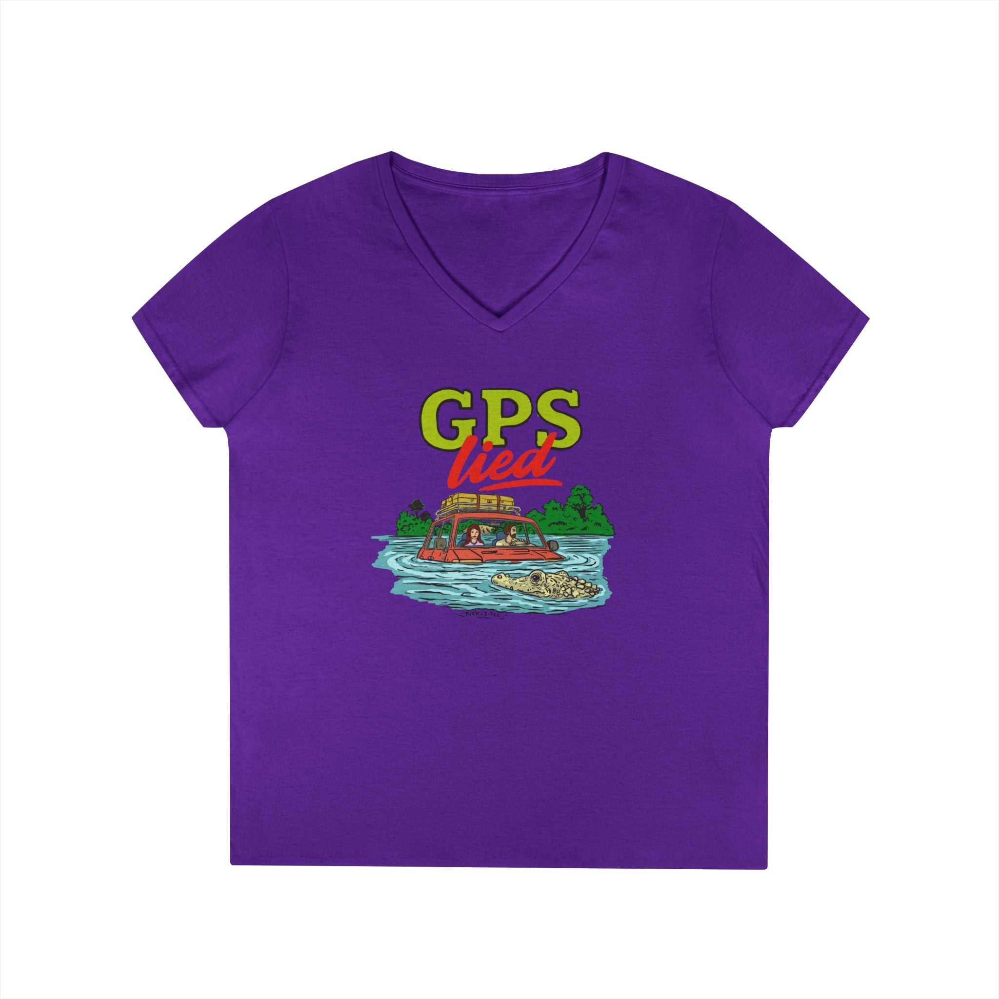 GPS Lied, Women’s Midweight Semi Fitted  V-Neck Tee