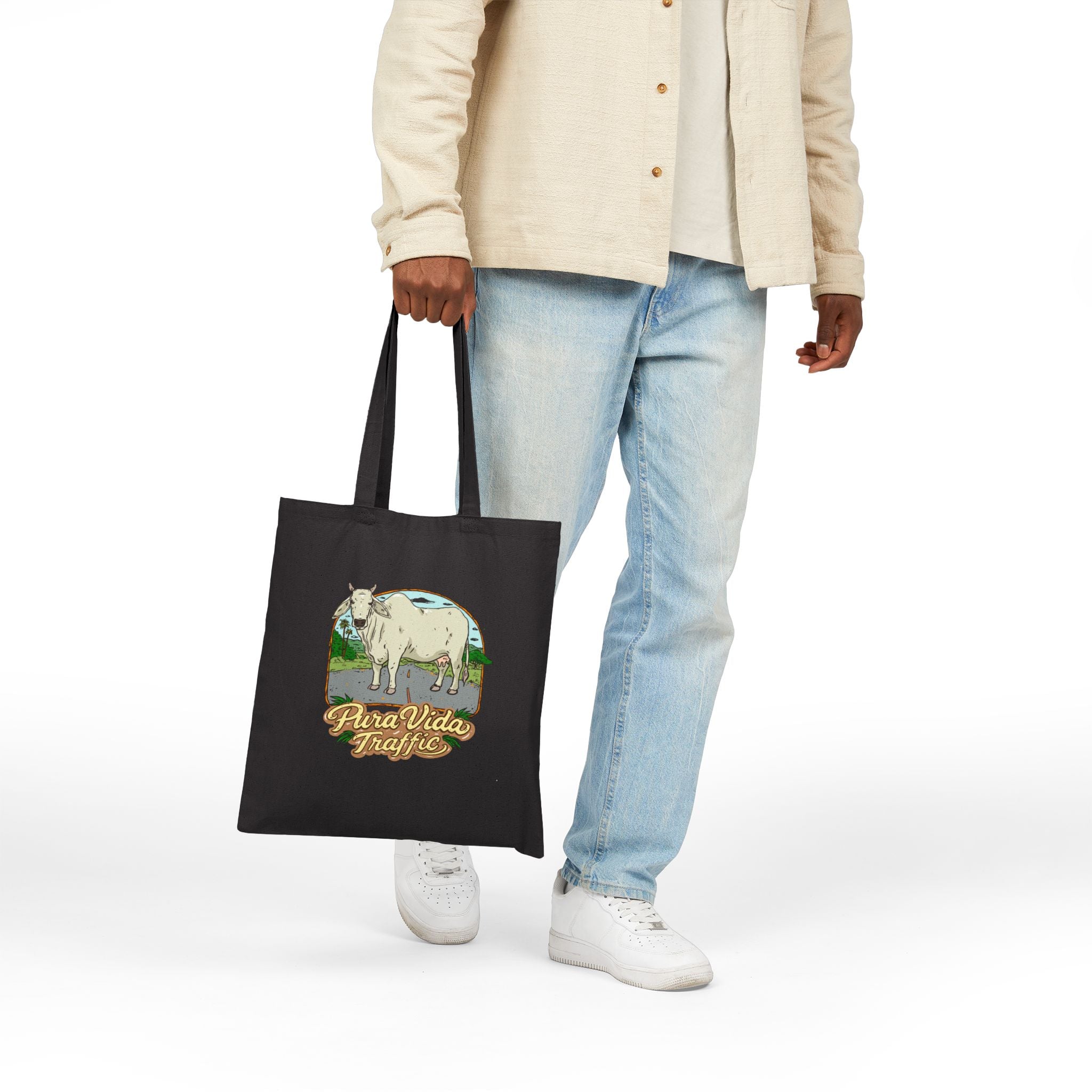 Pura Vida Traffic Cotton Canvas Tote Bag
