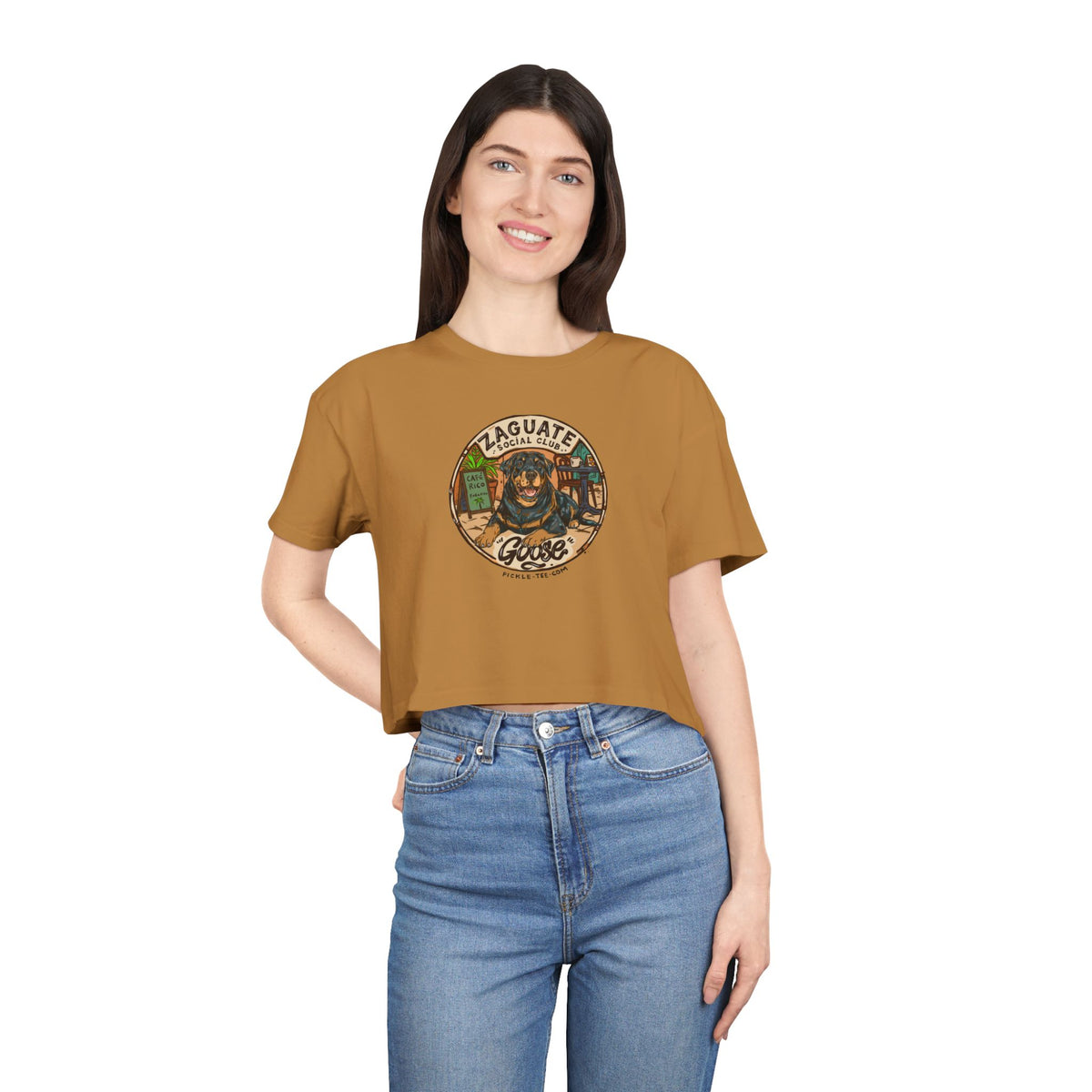 Goose - Zaguate Social Club. Women's Crop Tee