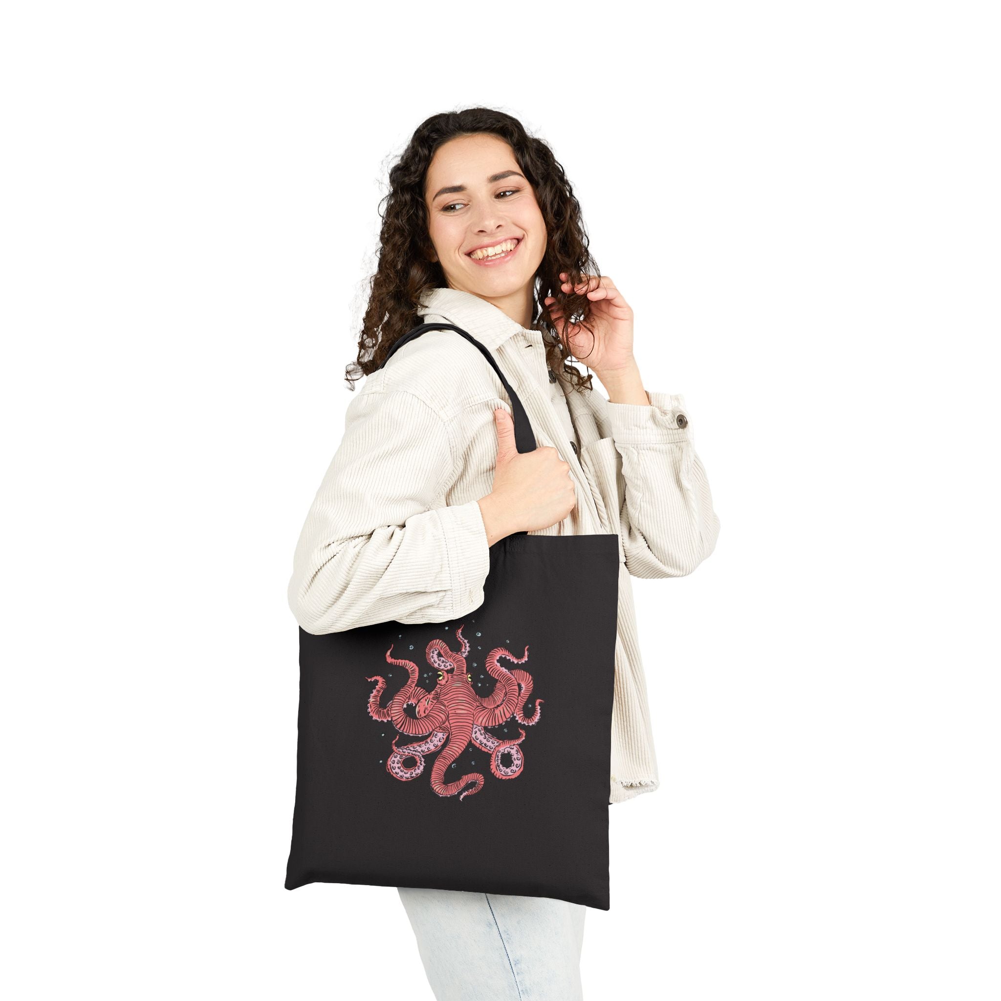 Octopus Cotton Canvas Tote Bag