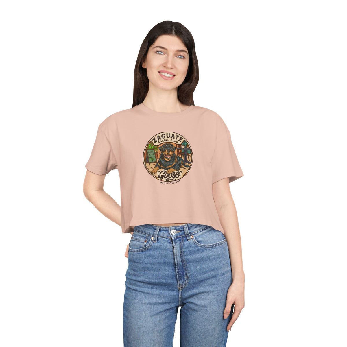 Goose - Zaguate Social Club. Women's Crop Tee
