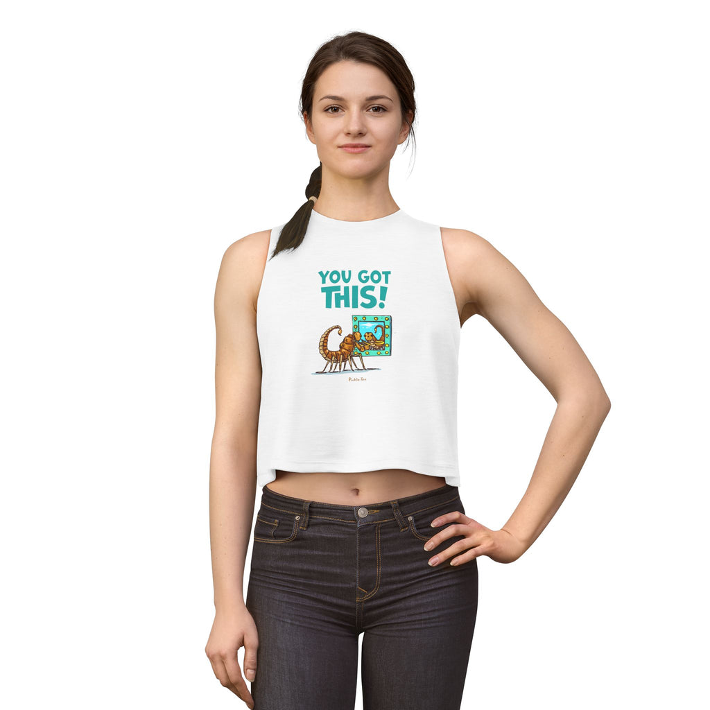 You Got This!  Women's Cropped Racerback Tank
