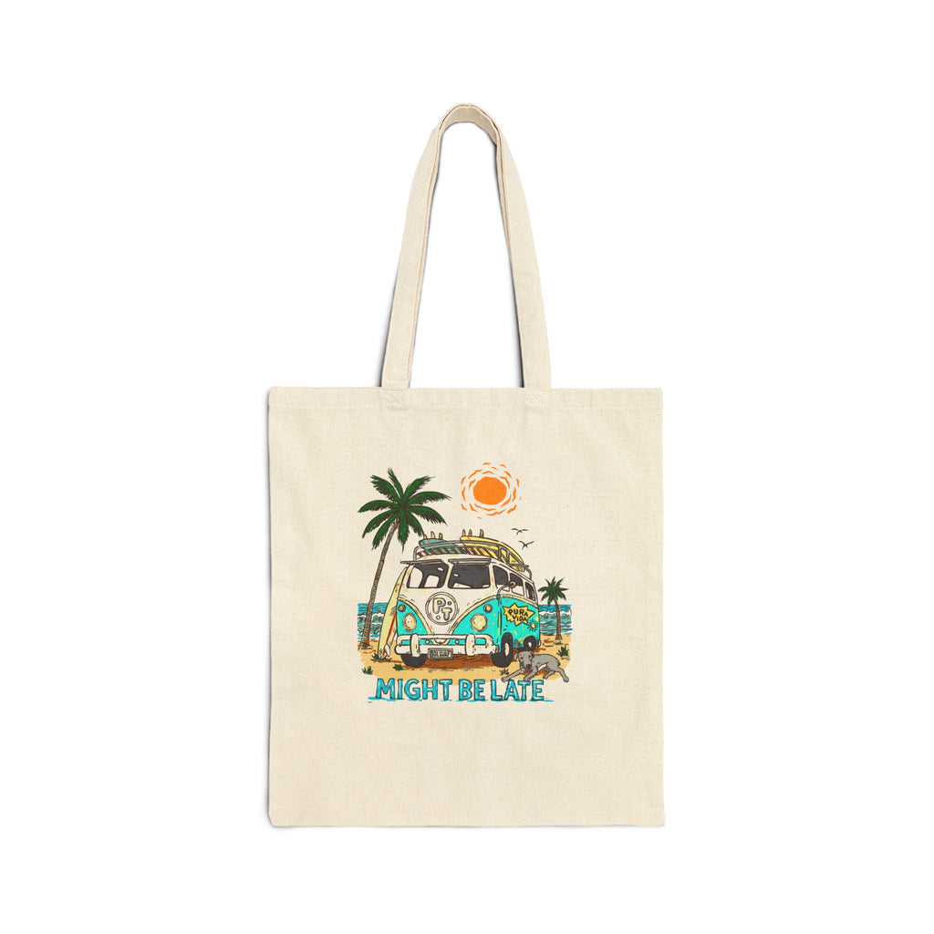 Gone Surfing Cotton Canvas Tote Bag