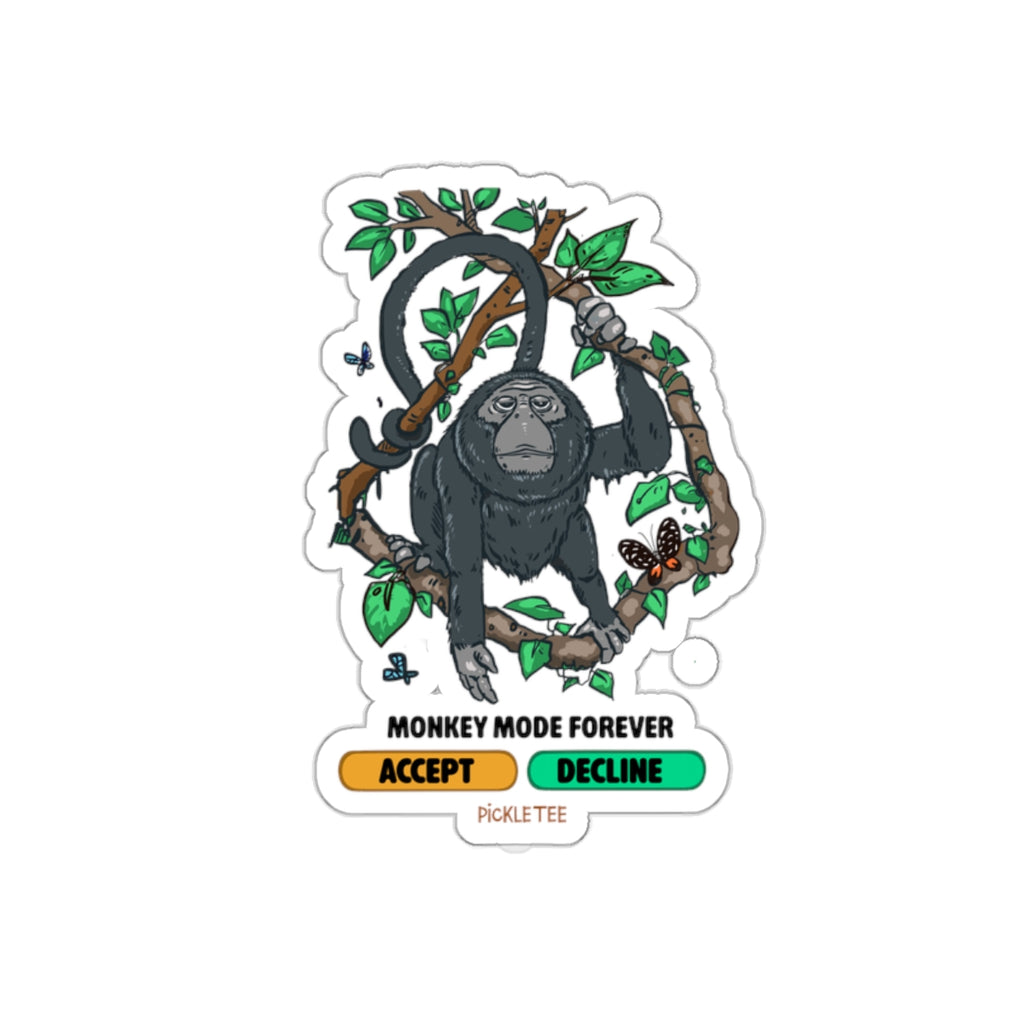 Monkey Mode Die-Cut Stickers
