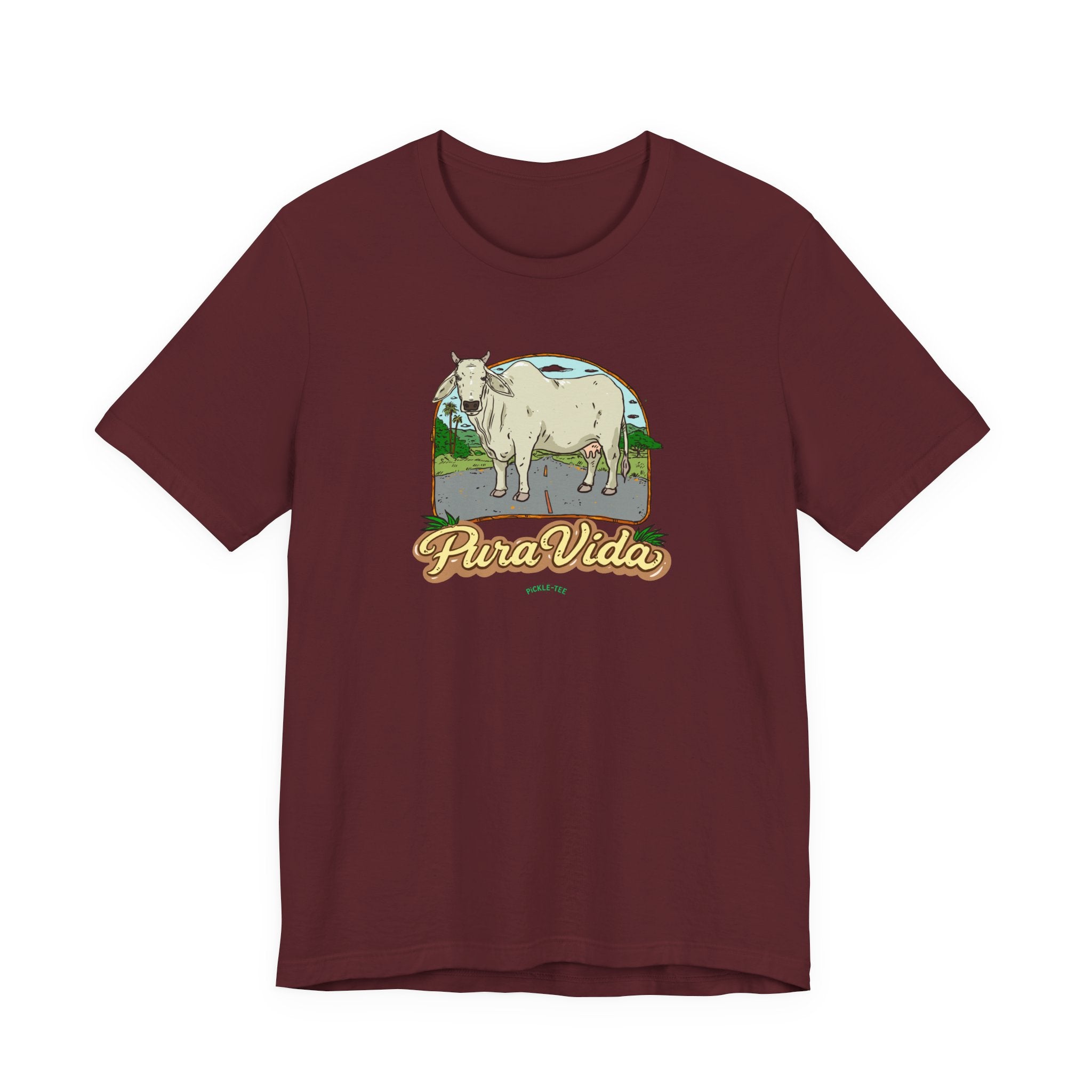 Pura Vida Cow T-Shirt/Unisex Crew Neck Tee