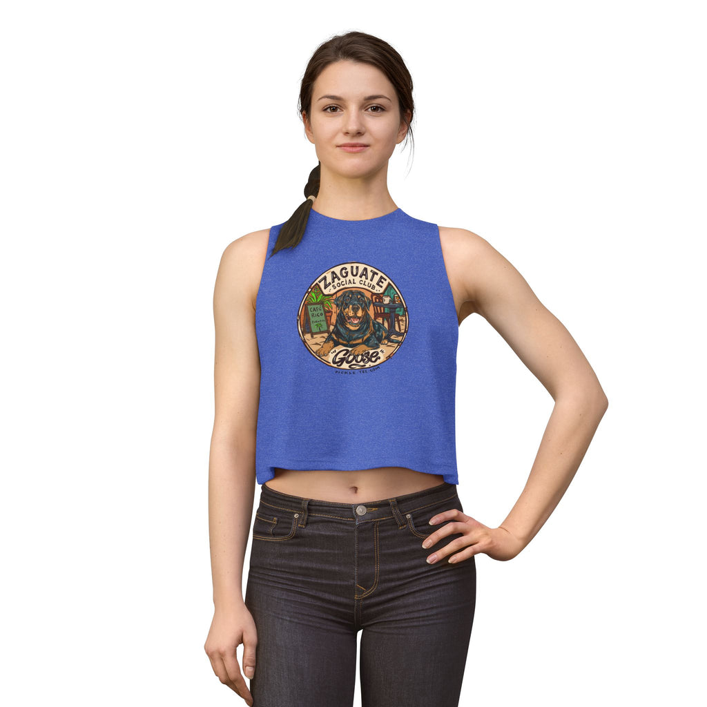Zaguate Social Club - Goose Women's Racerback Crop Tank