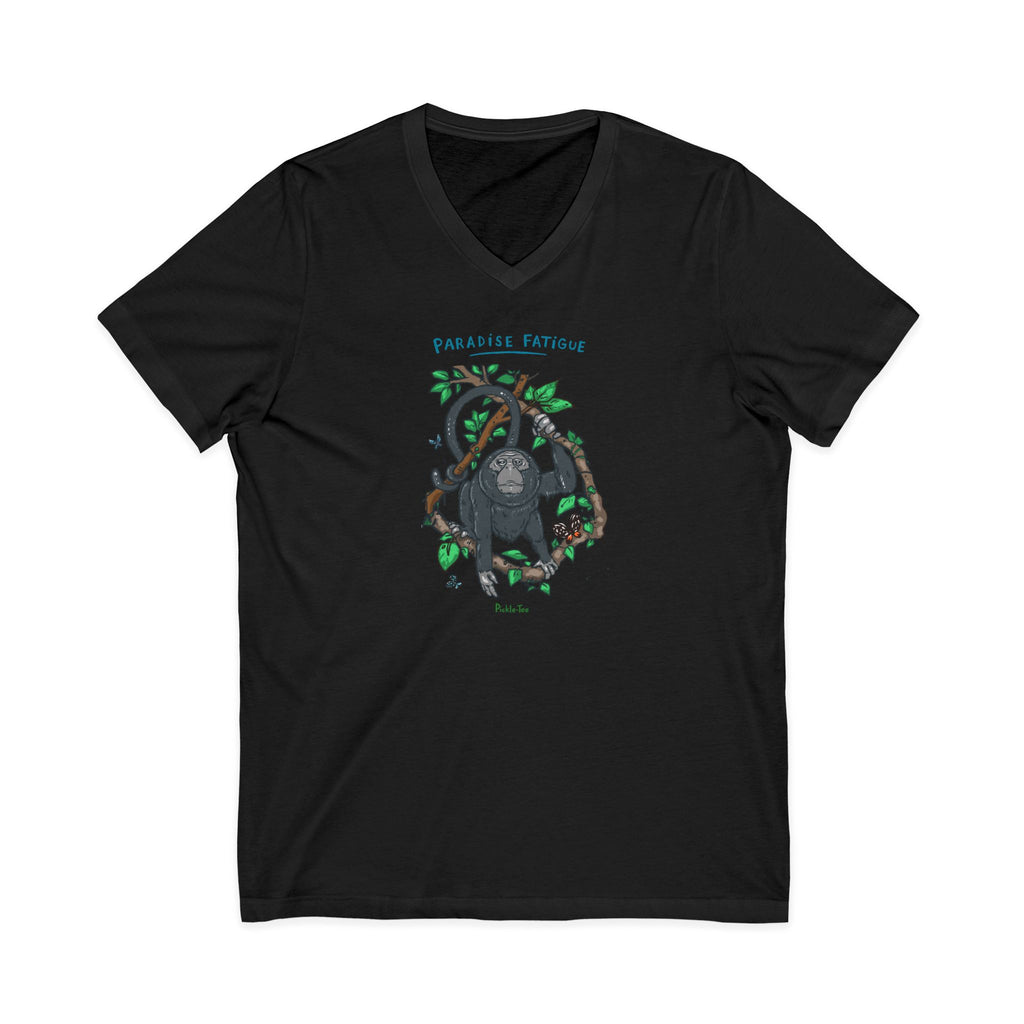 Monkey Paradise Jersey V-Neck Tee