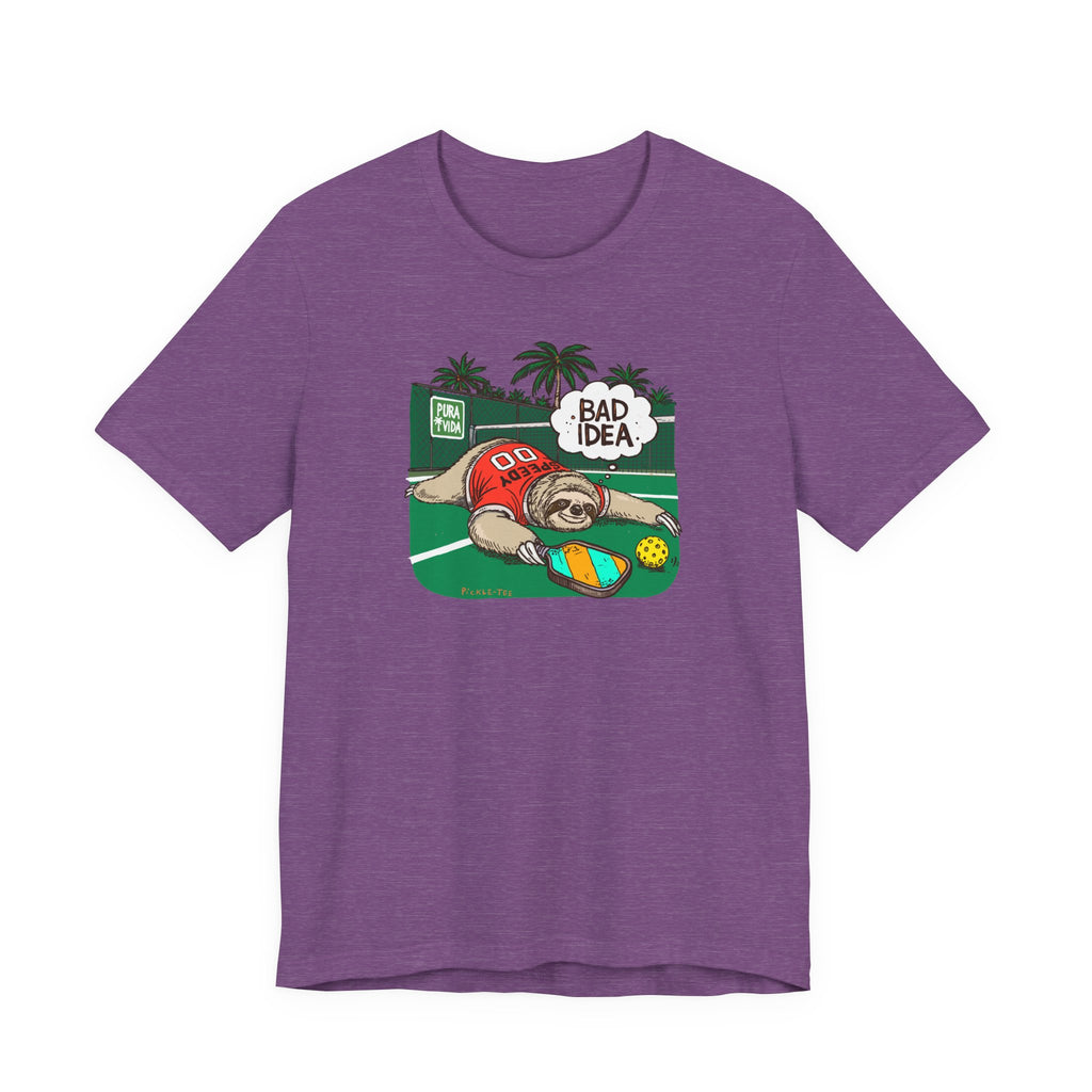 Pickleball Speedy the Sloth, Unisex Crew Neck Tee