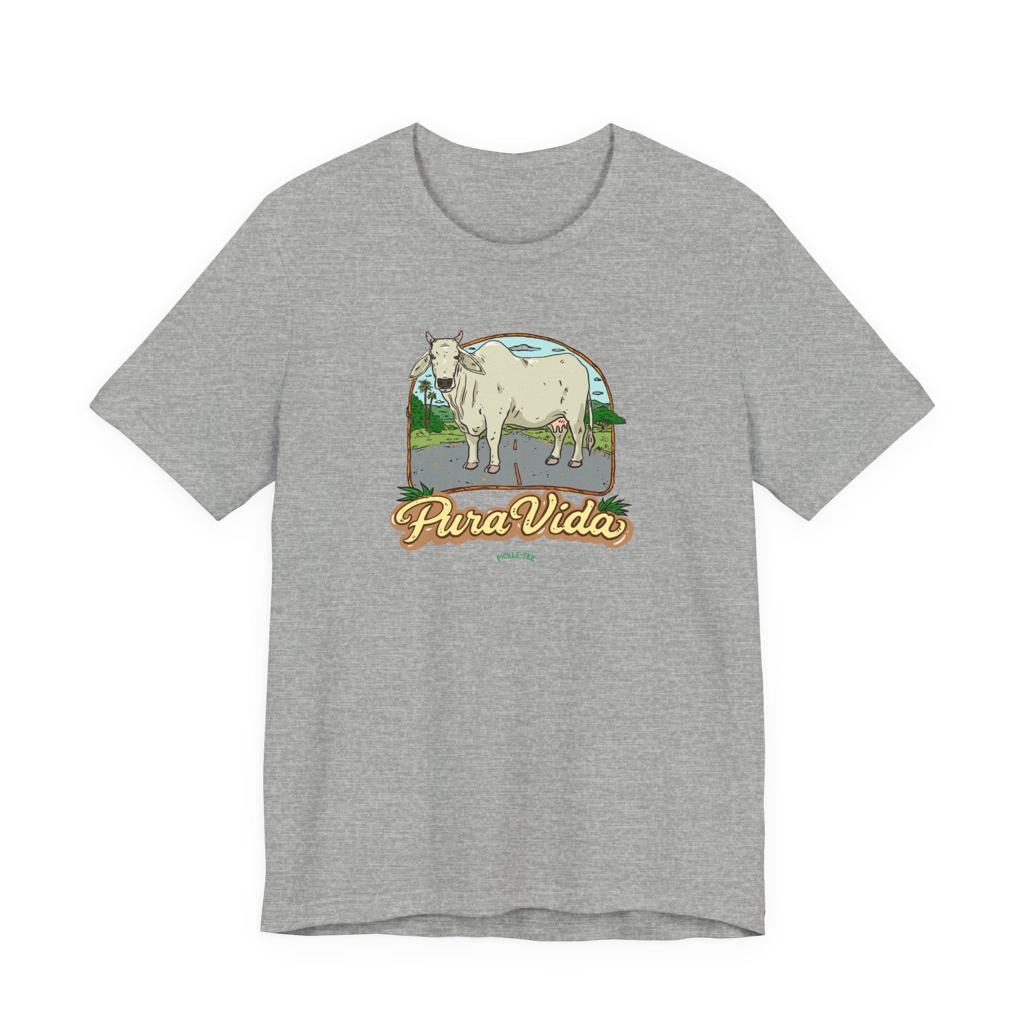 Pura Vida Cow T-Shirt/Unisex Crew Neck Tee