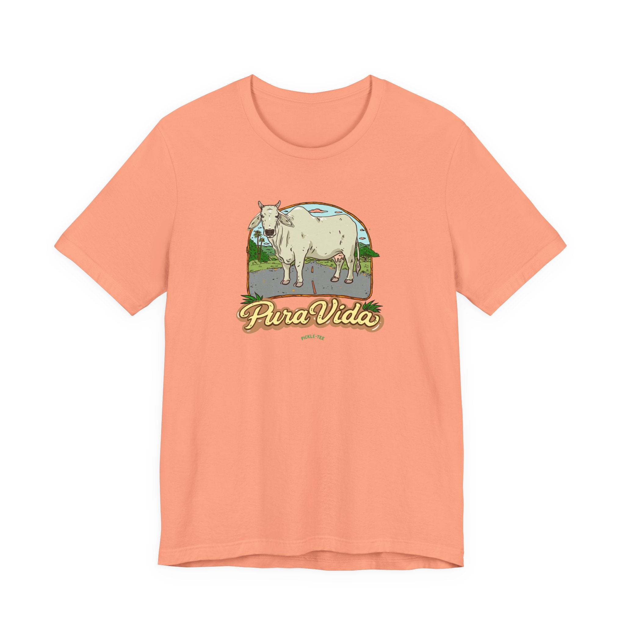 Pura Vida Cow T-Shirt/Unisex Crew Neck Tee