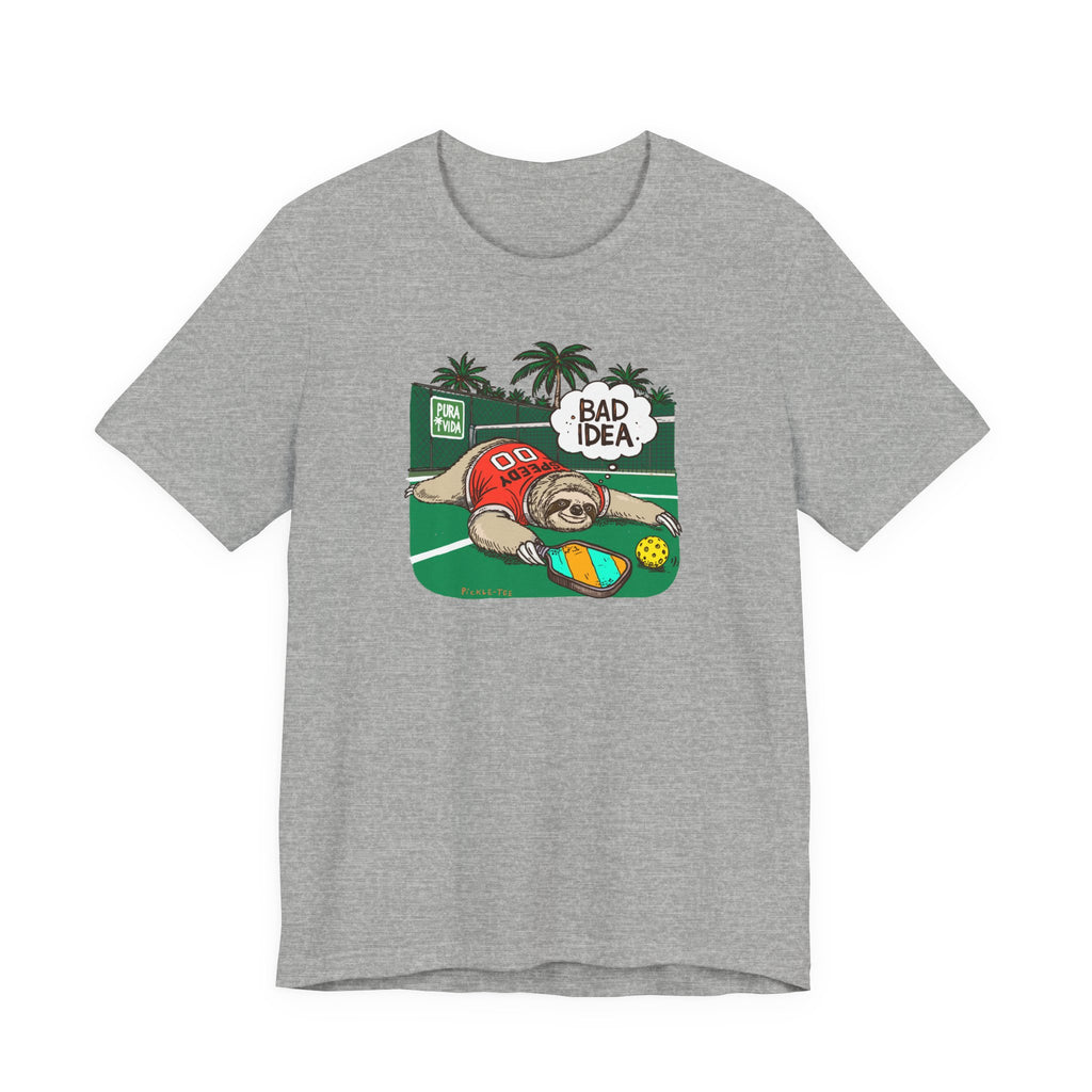 Pickleball Speedy the Sloth, Unisex Crew Neck Tee