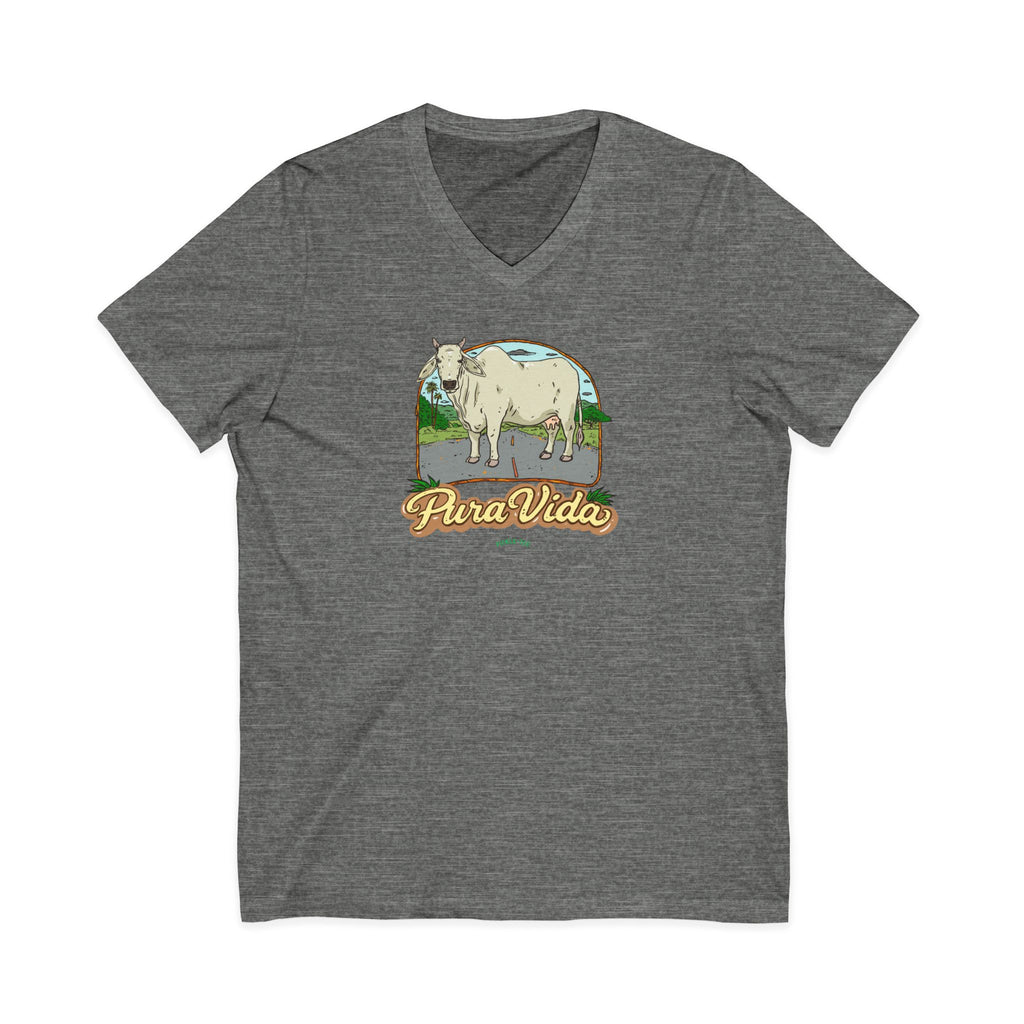 Unisex Jersey Short Sleeve V-Neck Tee