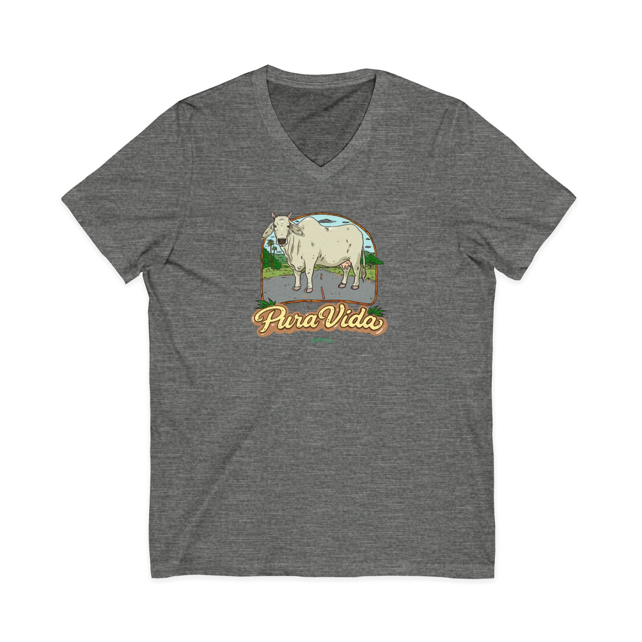 Unisex Jersey Short Sleeve V-Neck Tee