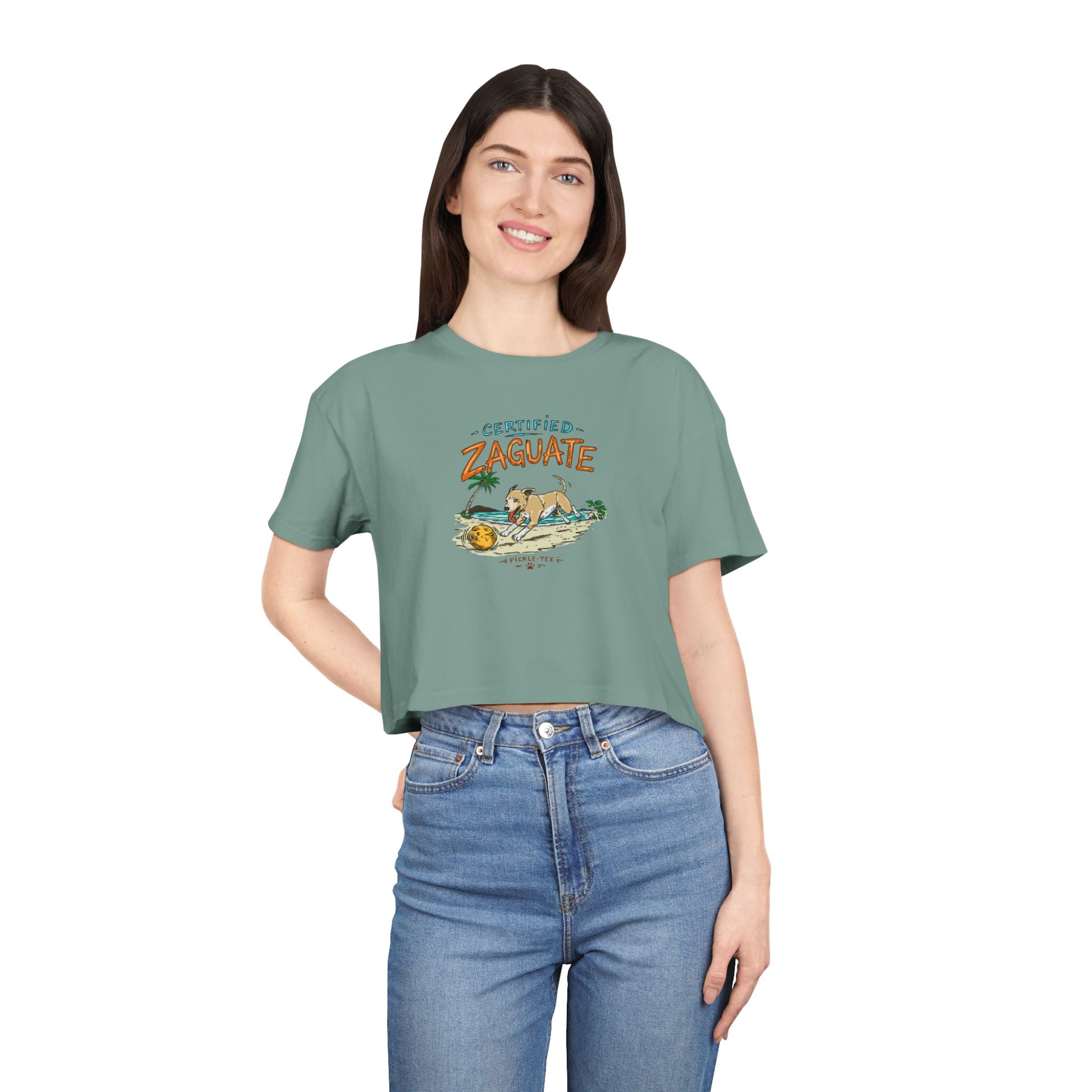 Certified Zaguate Women's Crop Tee