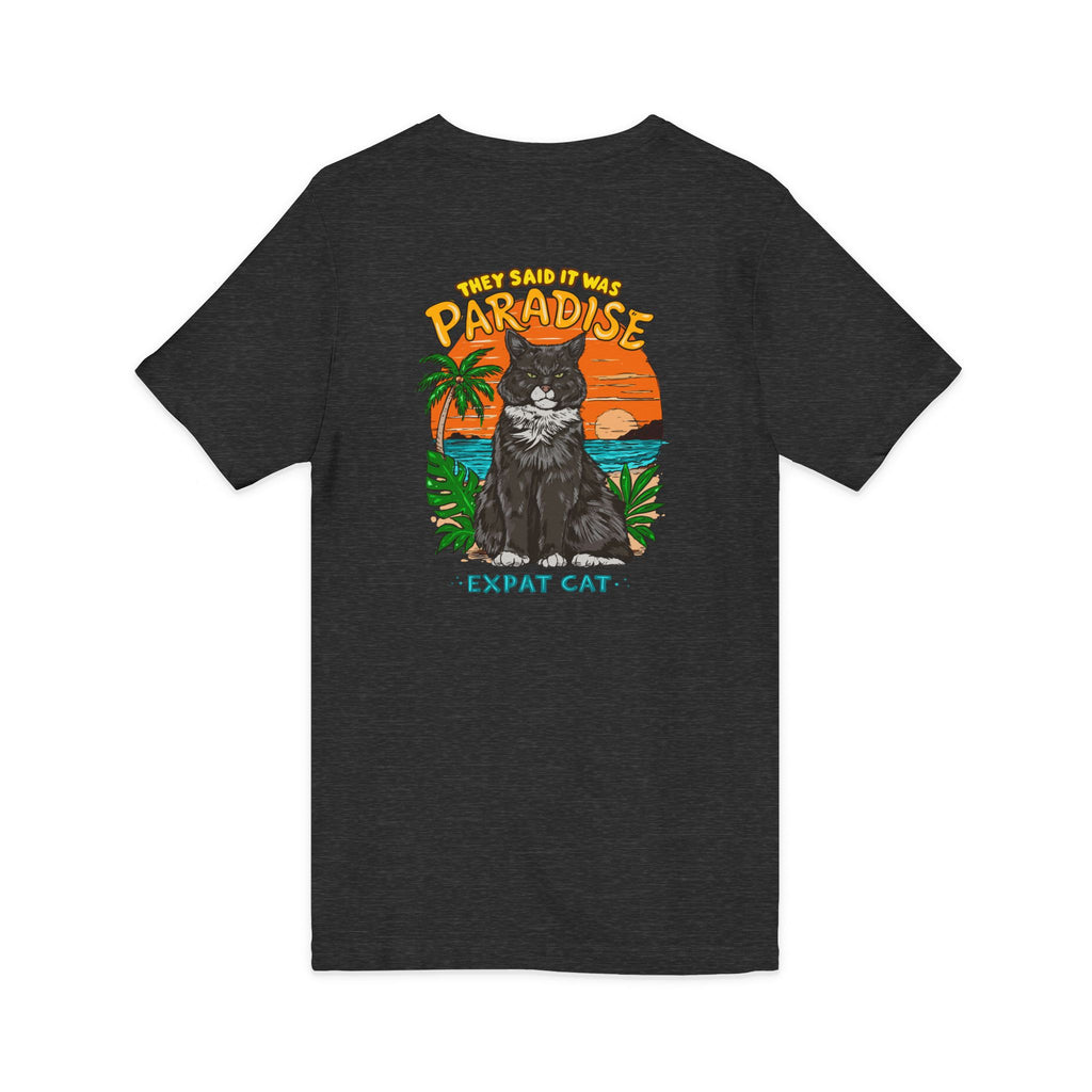 Expat Cat Unisex V-Neck Tee