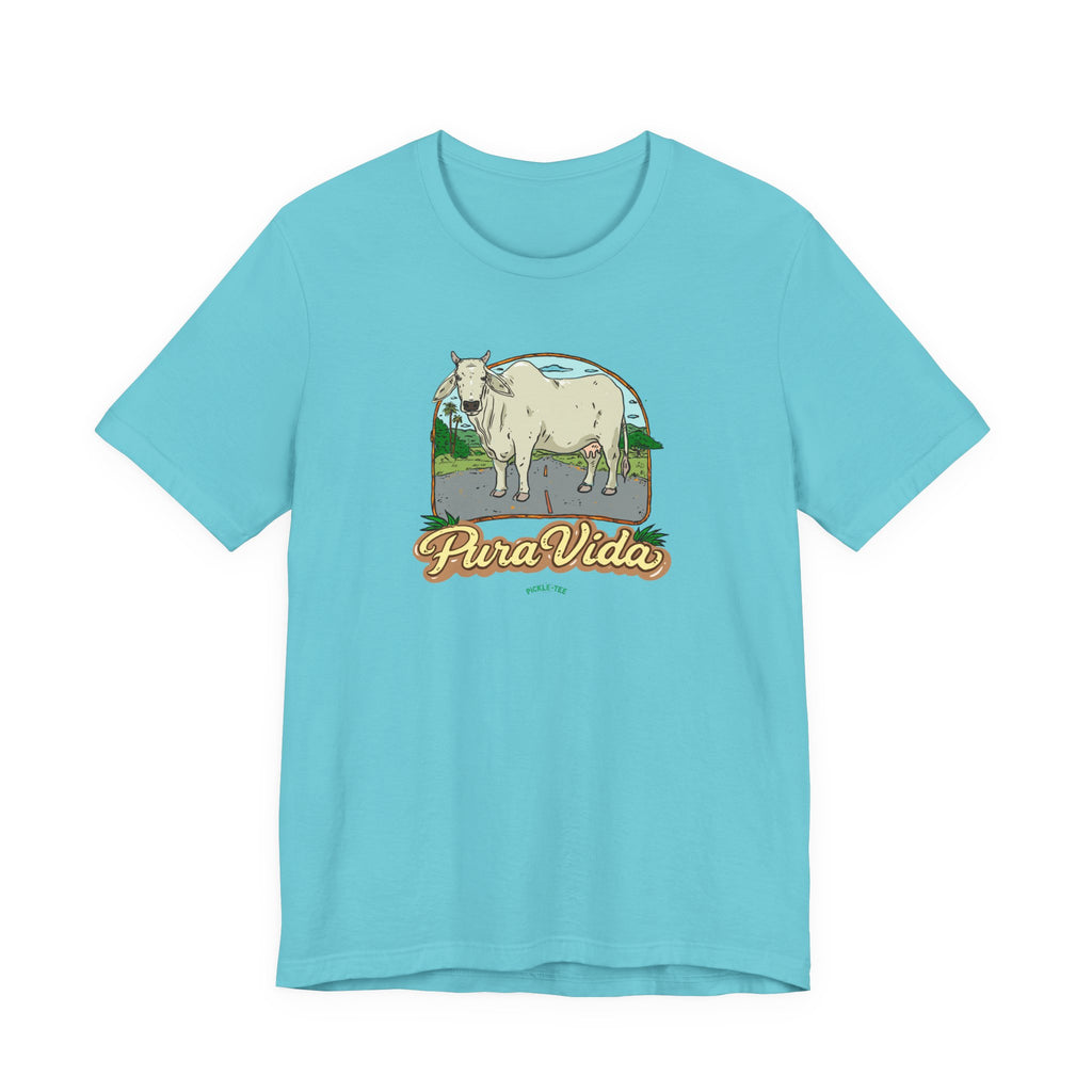 Pura Vida Cow T-Shirt/Unisex Crew Neck Tee