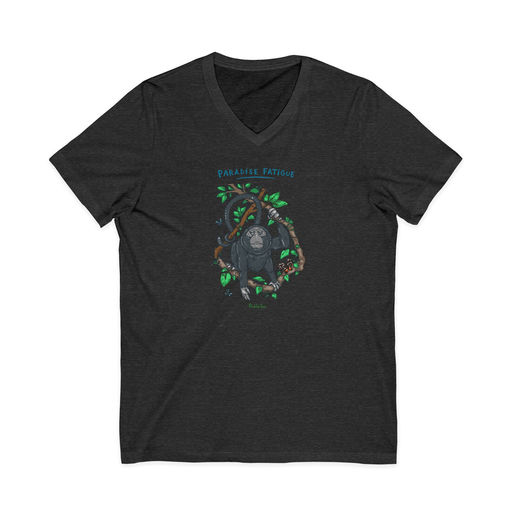 Monkey Paradise Jersey V-Neck Tee