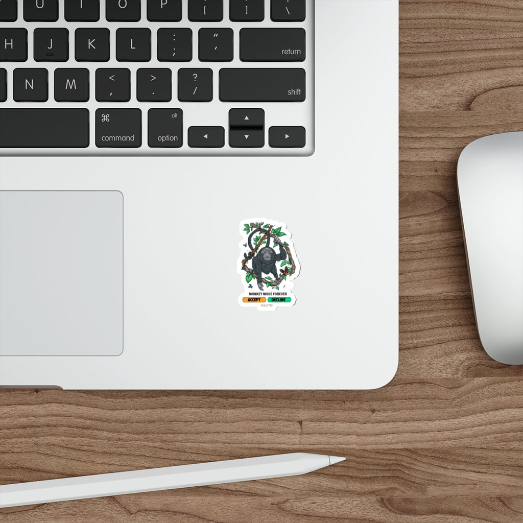 Monkey Mode Die-Cut Stickers