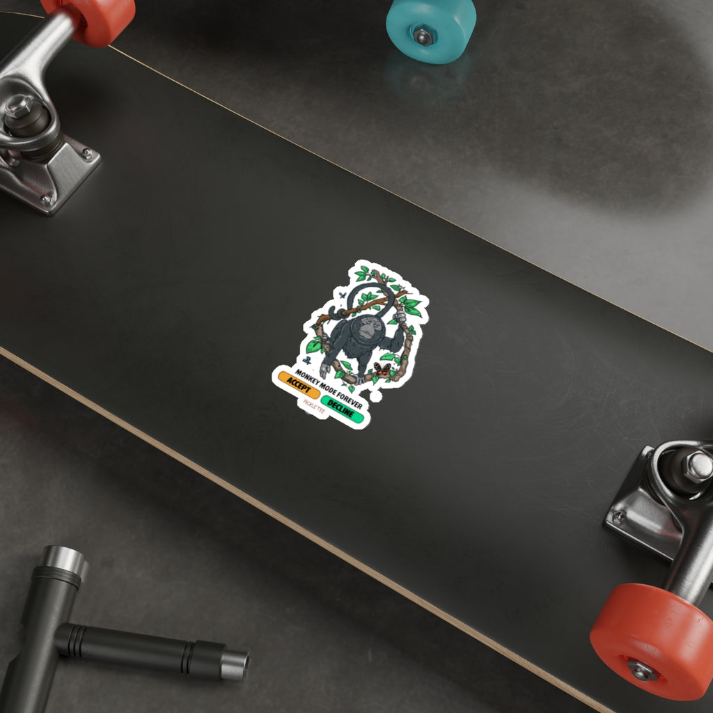 Monkey Mode Die-Cut Stickers