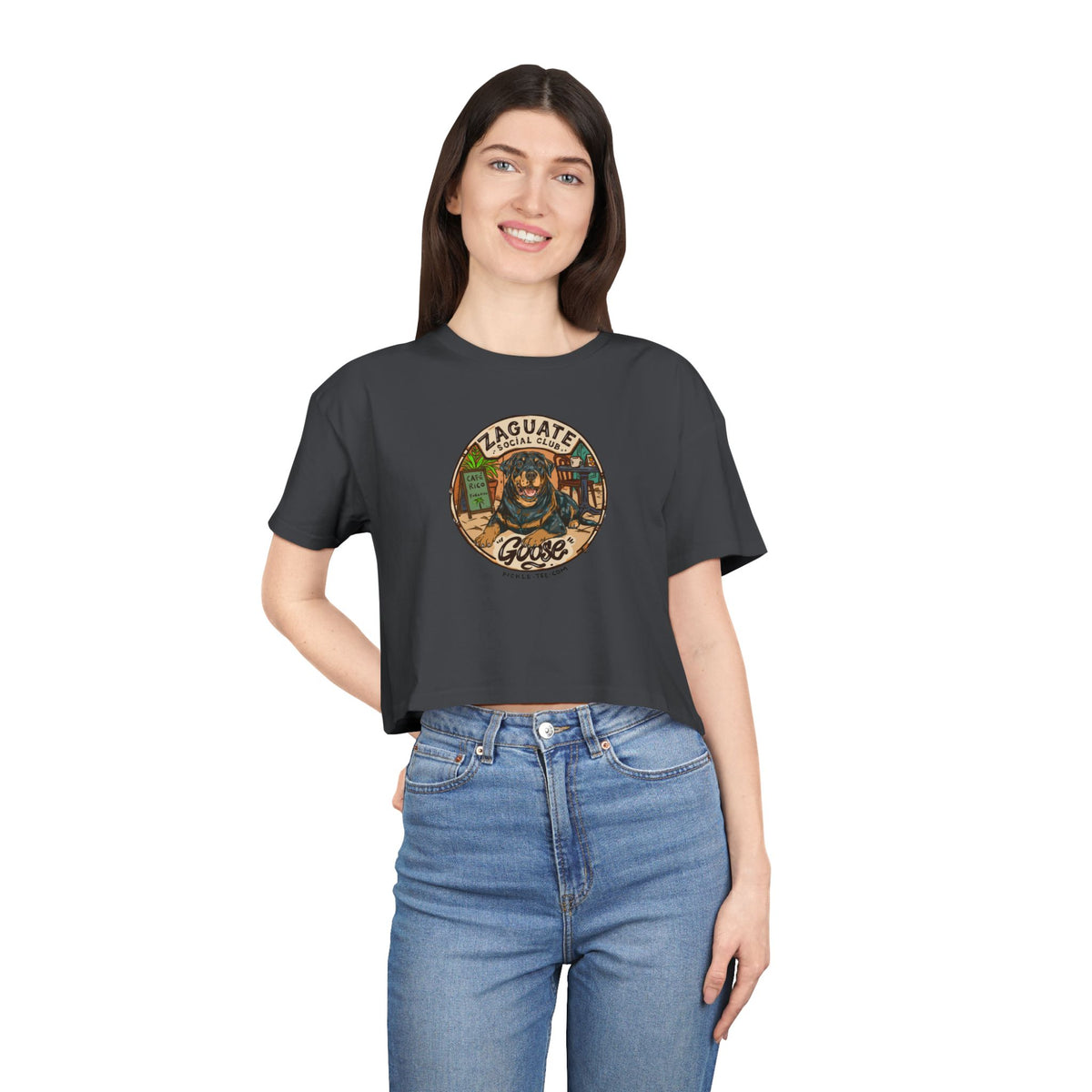 Goose - Zaguate Social Club. Women's Crop Tee