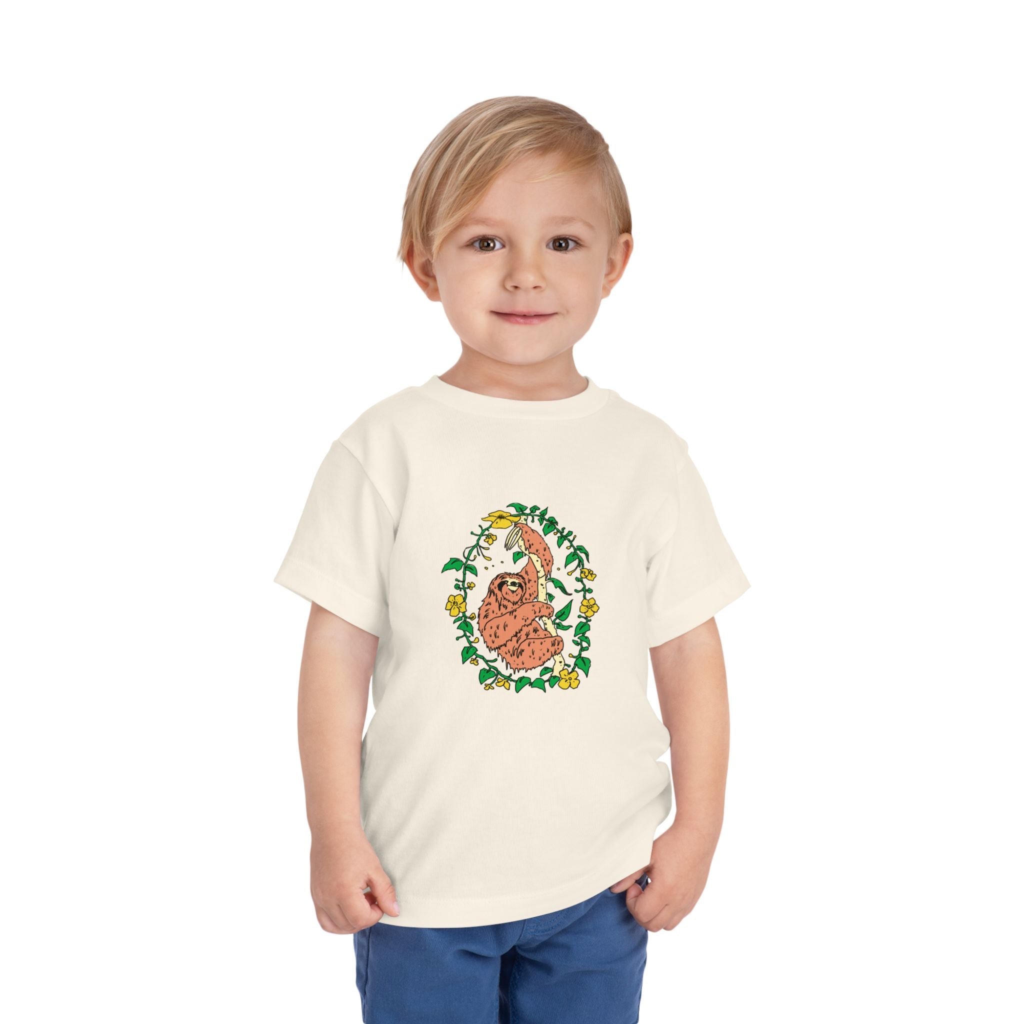 Sloth Toddler Short Sleeve Tee