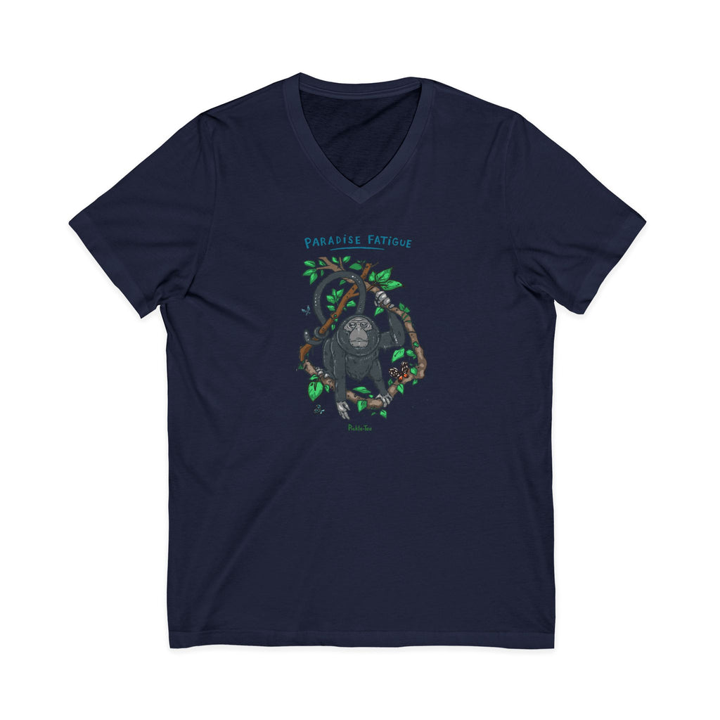 Monkey Paradise Jersey V-Neck Tee
