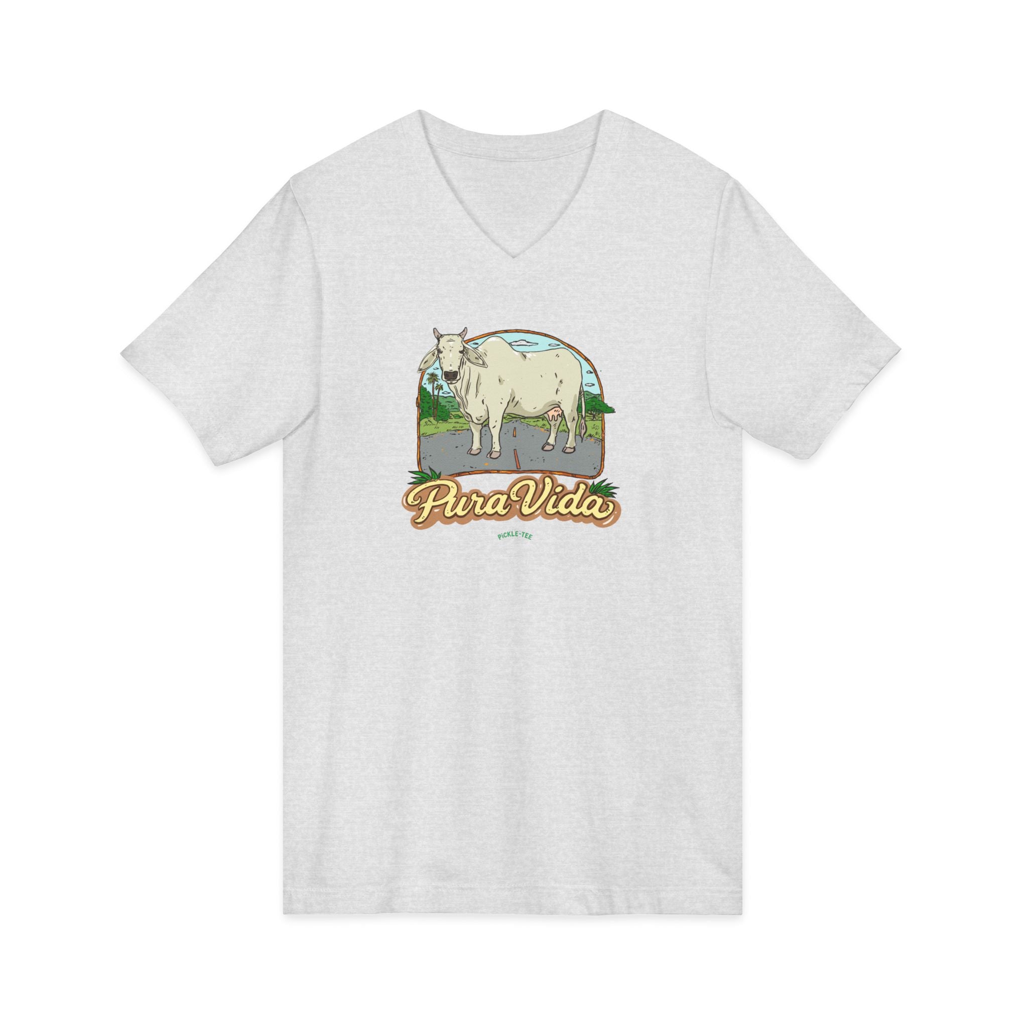 Unisex Jersey Short Sleeve V-Neck Tee