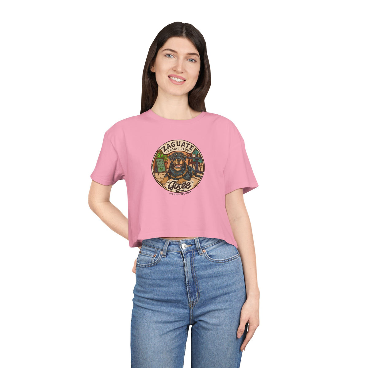 Goose - Zaguate Social Club. Women's Crop Tee