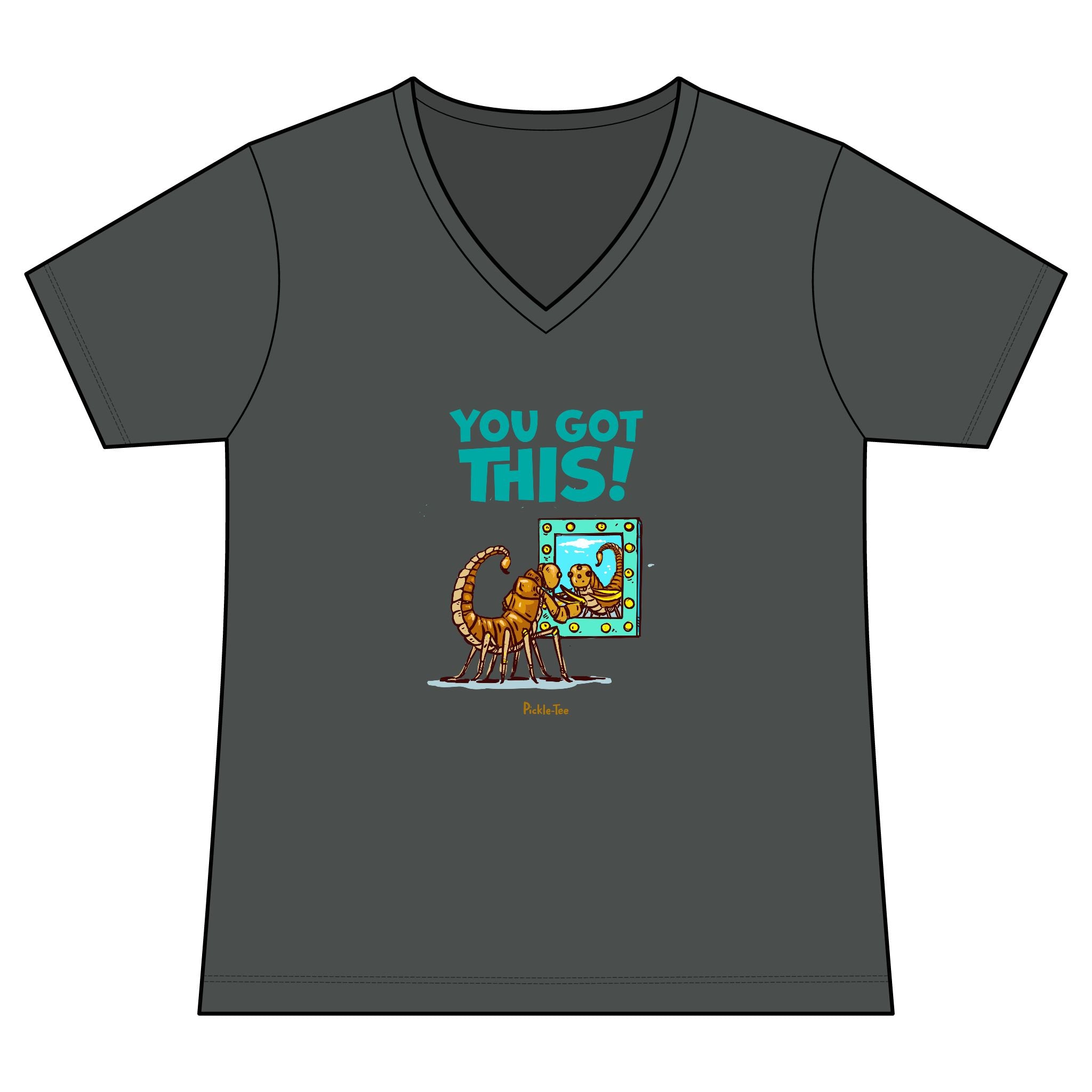 You Got This Women's Fitted Lightweight V-Neck Tee
