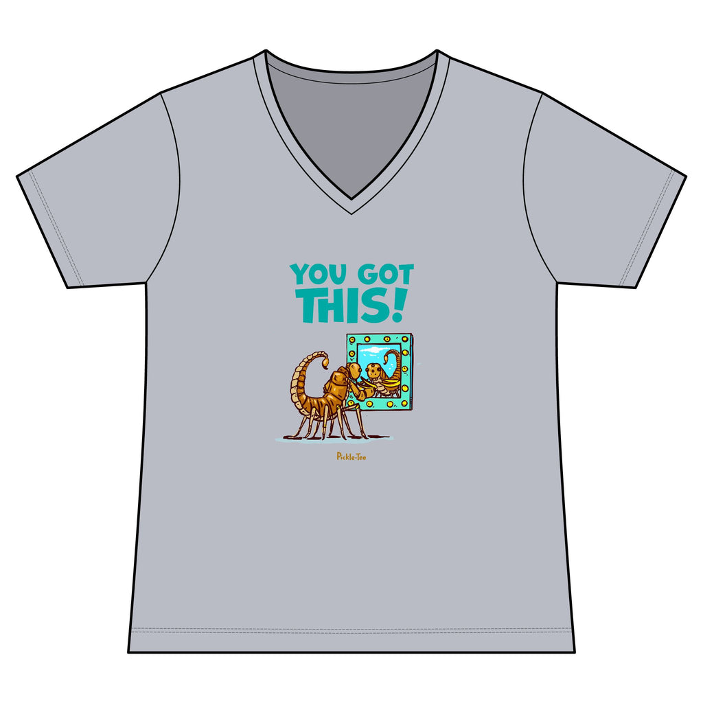 You Got This Women's Fitted Lightweight V-Neck Tee