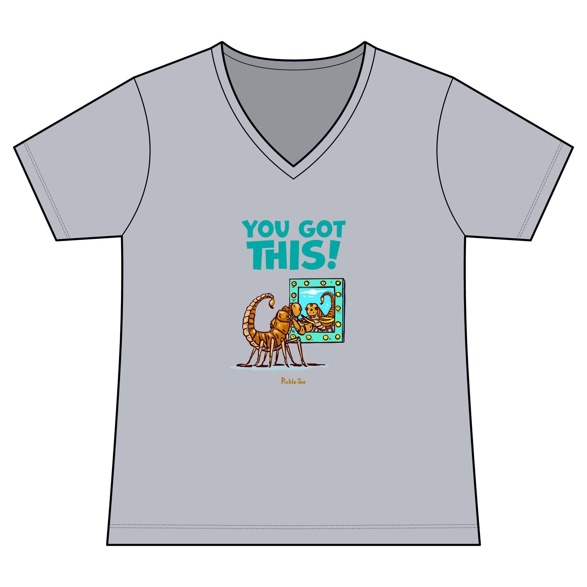 You Got This Women's Fitted Lightweight V-Neck Tee