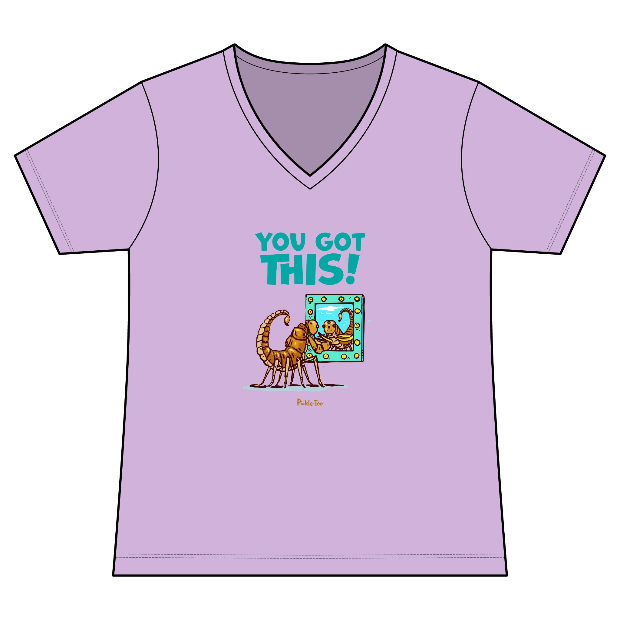 You Got This Women's Fitted Lightweight V-Neck Tee