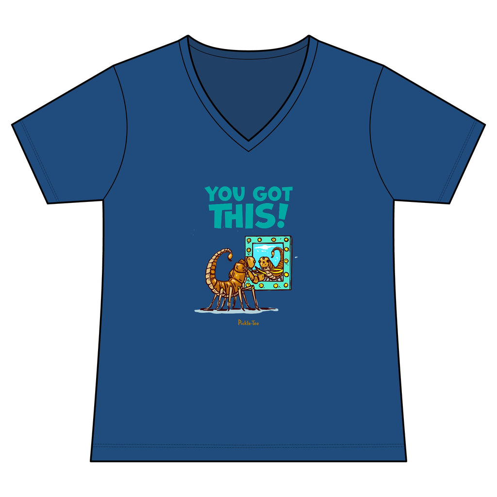 You Got This Women's Fitted Lightweight V-Neck Tee