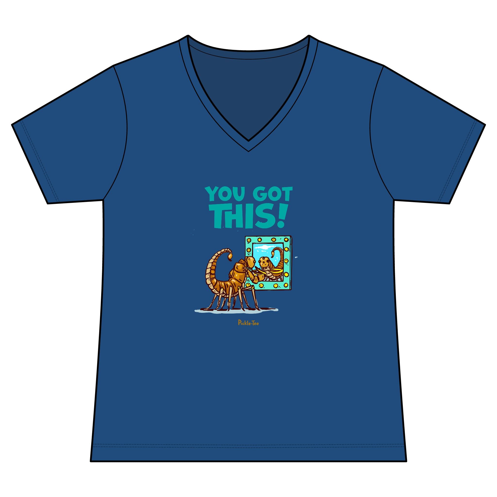 You Got This Women's Fitted Lightweight V-Neck Tee