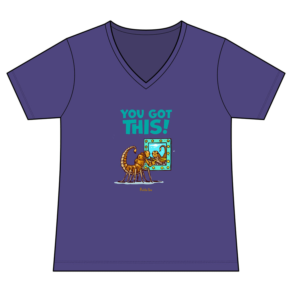 You Got This Women's Fitted Lightweight V-Neck Tee