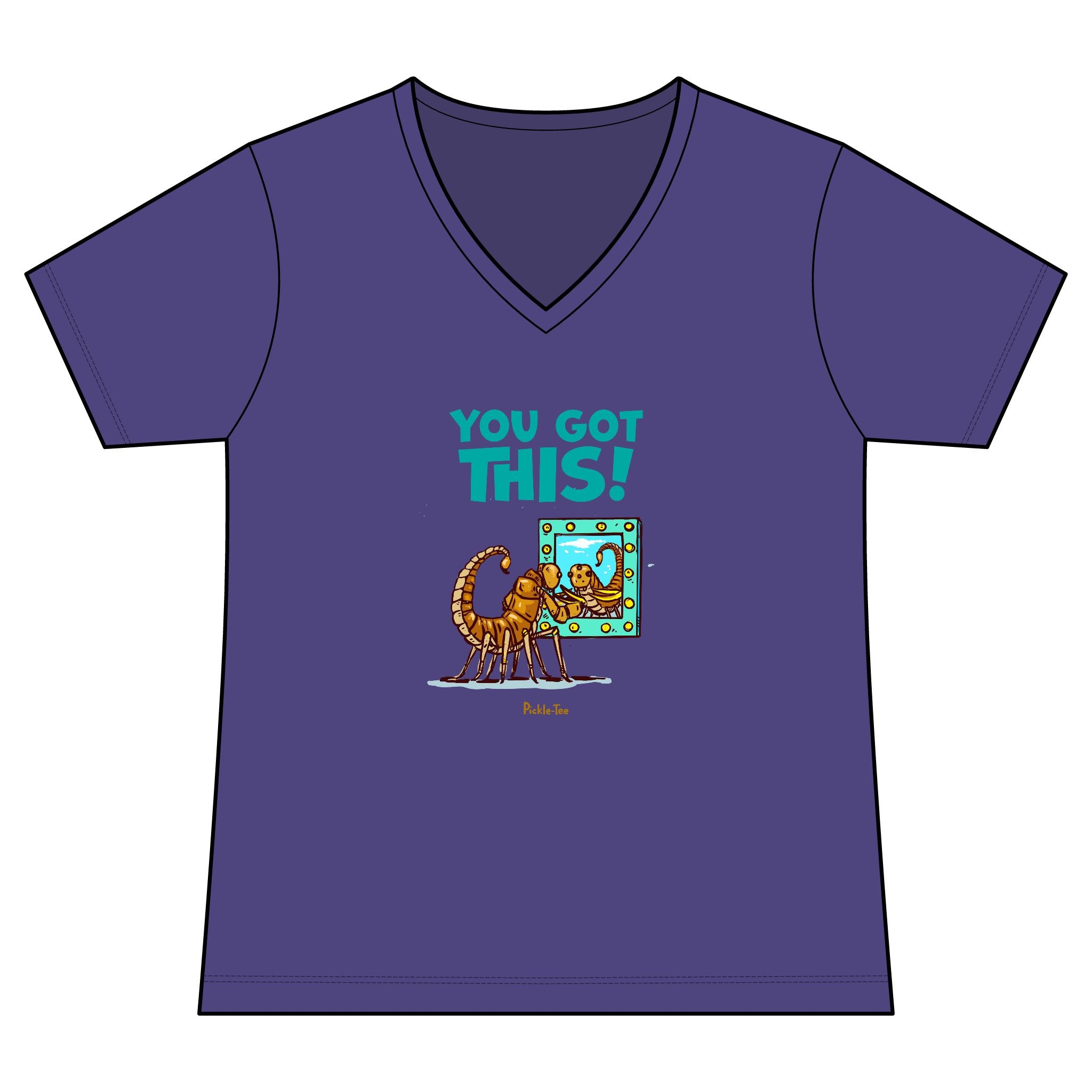 You Got This Women's Fitted Lightweight V-Neck Tee