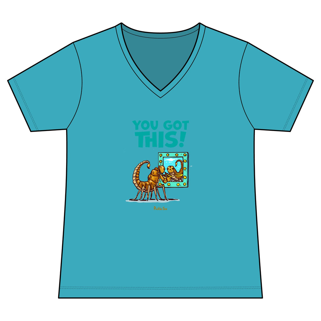 You Got This Women's Fitted Lightweight V-Neck Tee