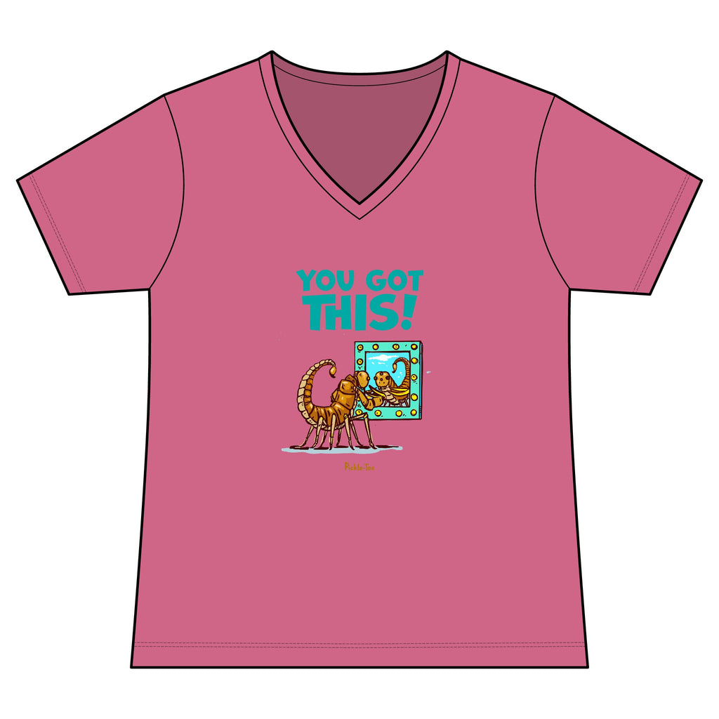 You Got This Women's Fitted Lightweight V-Neck Tee