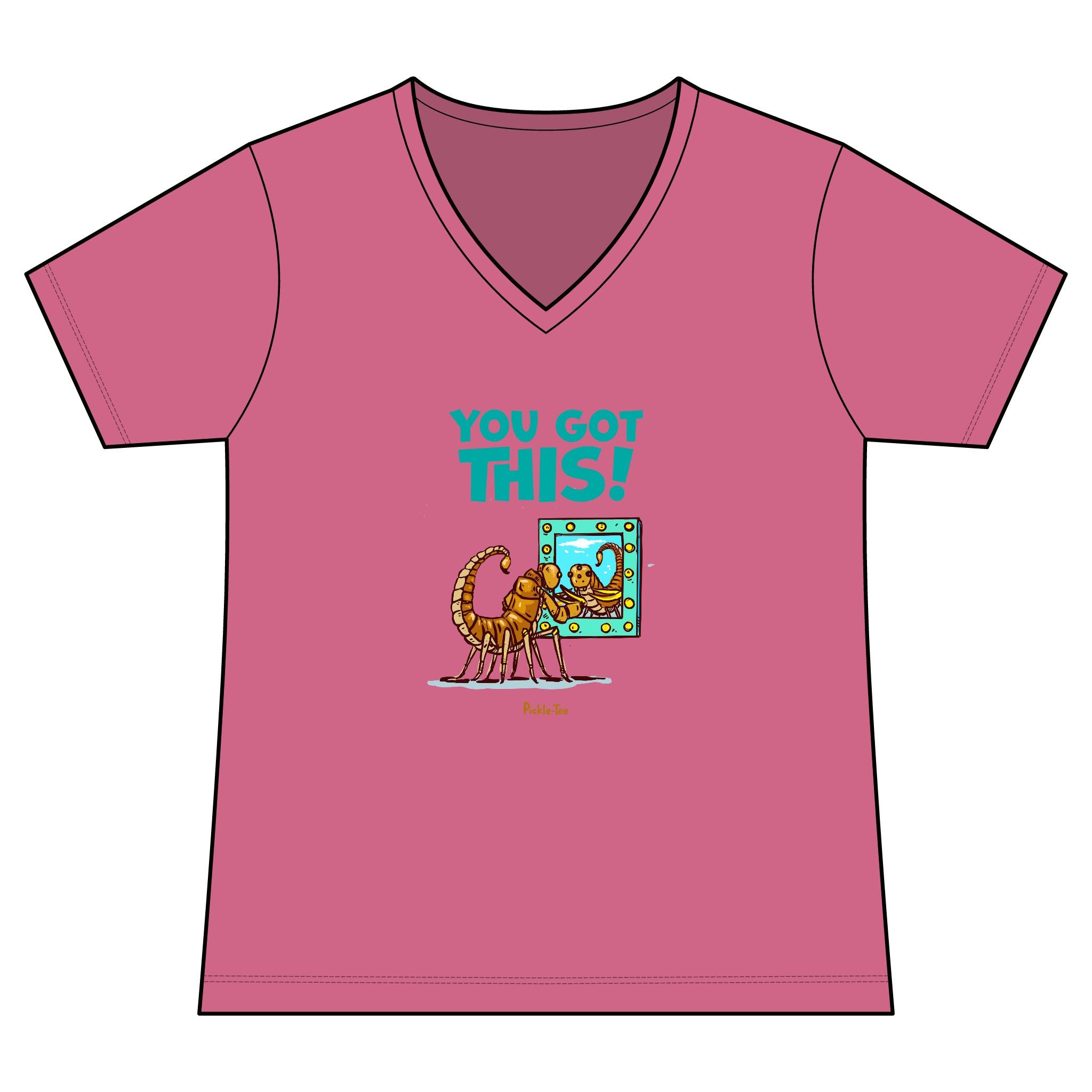 You Got This Women's Fitted Lightweight V-Neck Tee